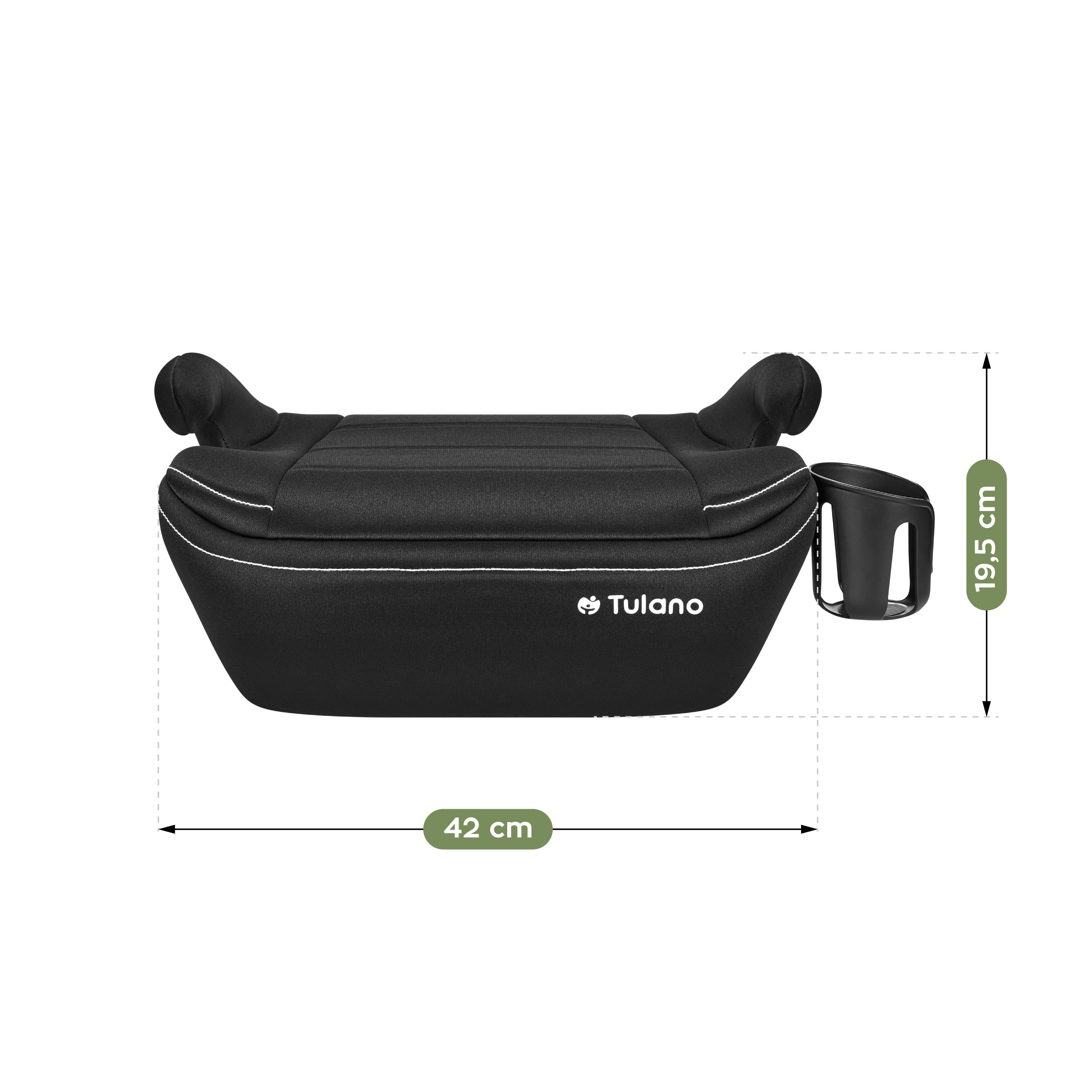 Scaun auto cu suport Tulano Cabby 30 Black 125-150 cm I-Size