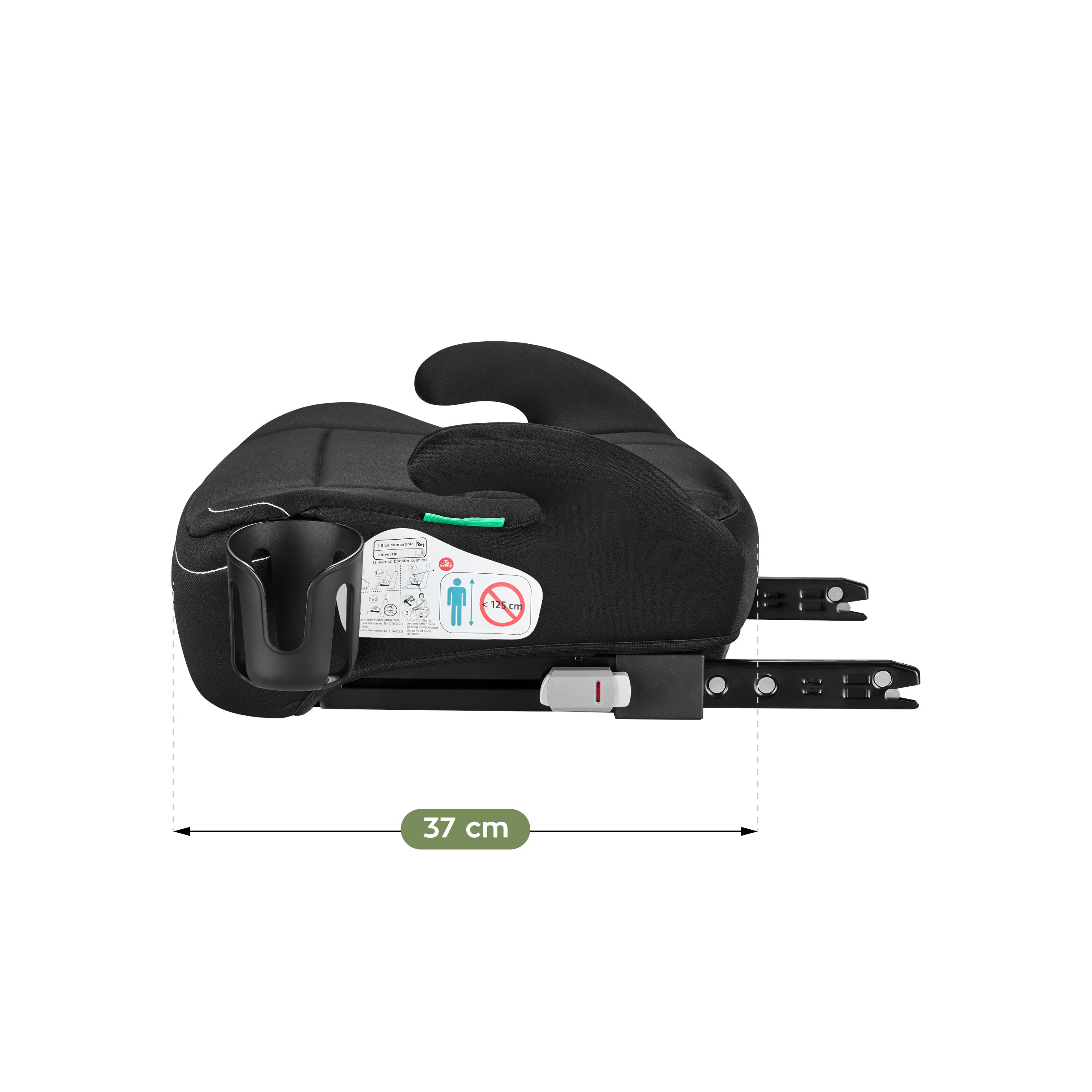 Scaun auto cu suport Tulano Cabby 30 Black 125-150 cm I-Size