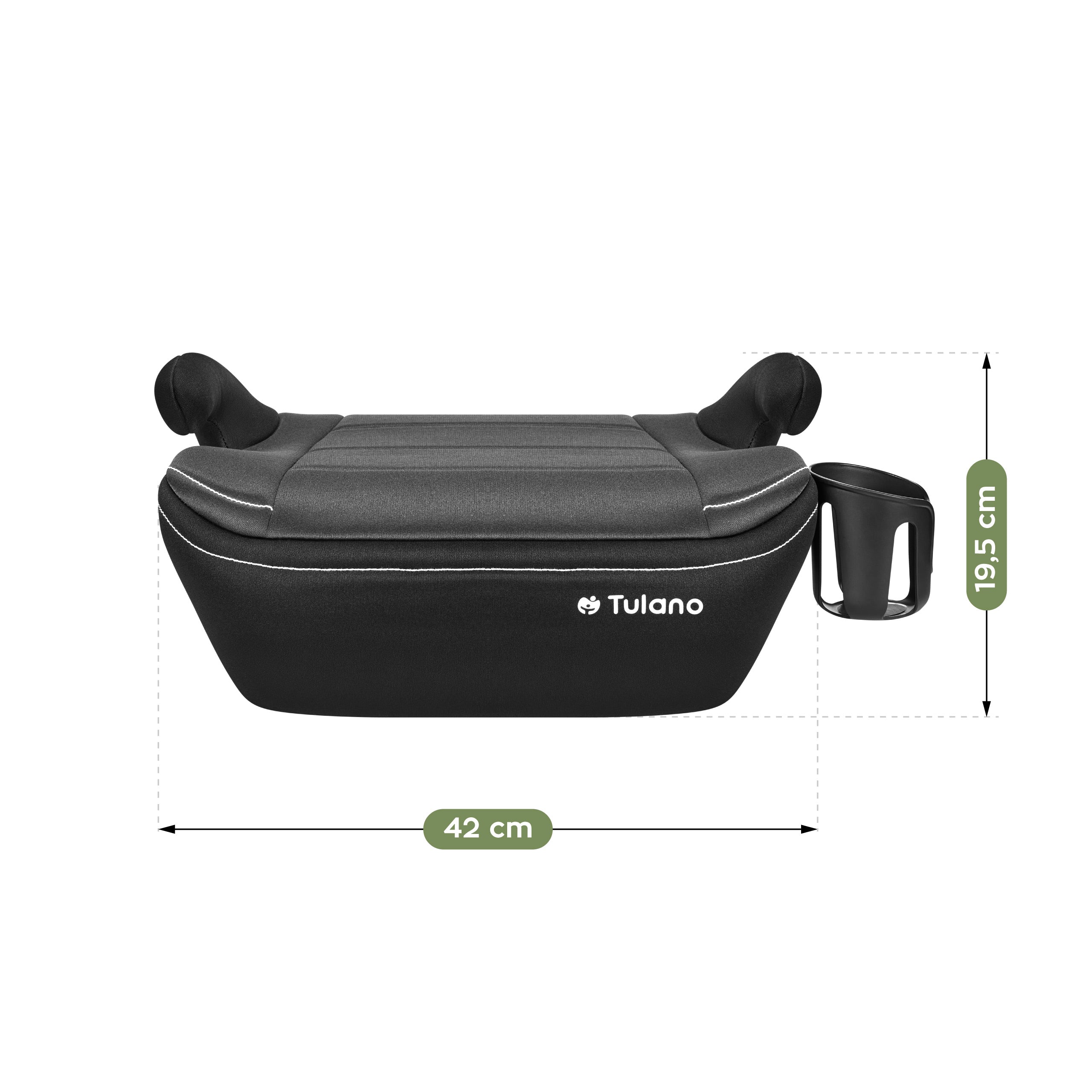 Scaun auto cu suport Tulano Cabby 30 Grey 125-150 cm I-Size
