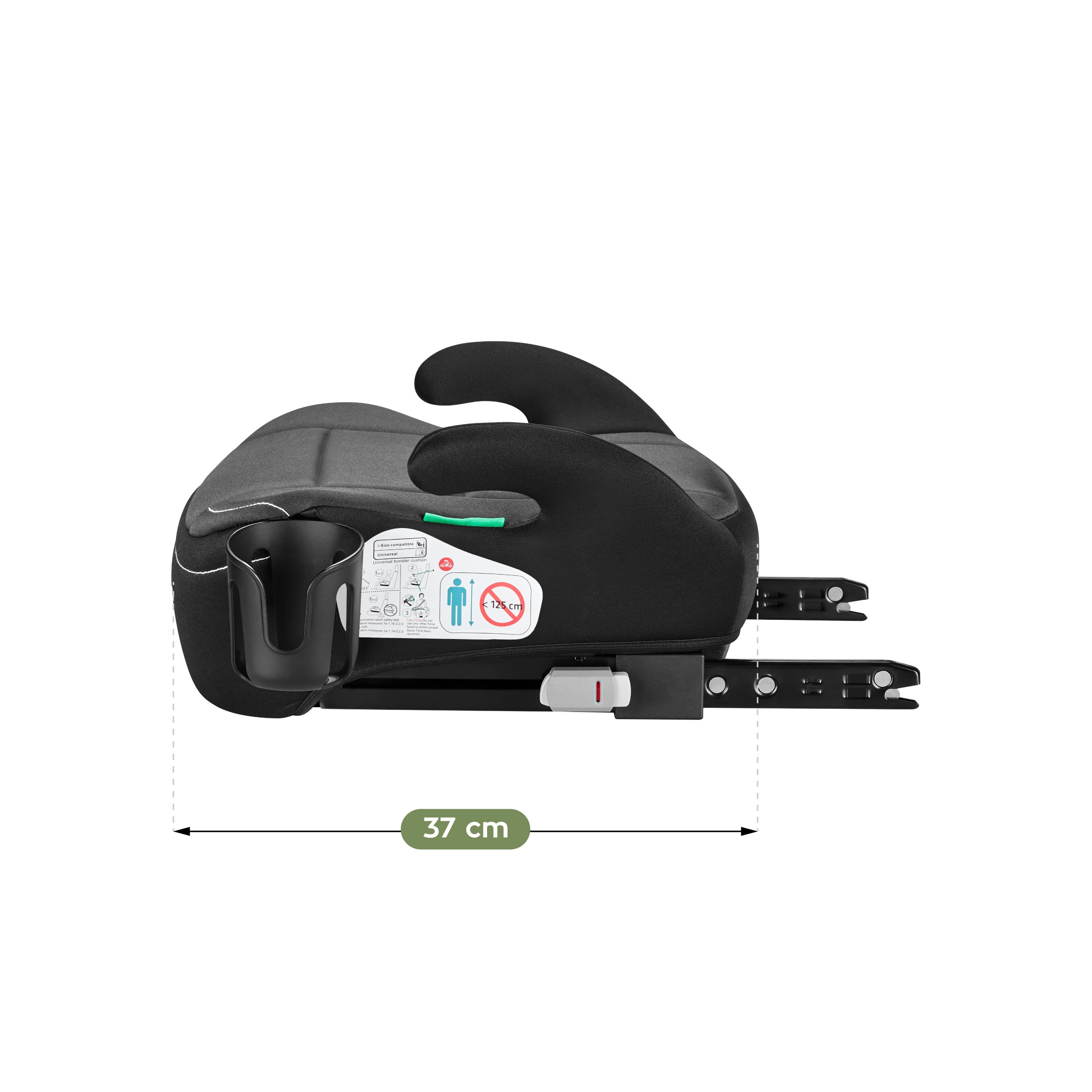 Scaun auto cu suport Tulano Cabby 30 Grey 125-150 cm I-Size
