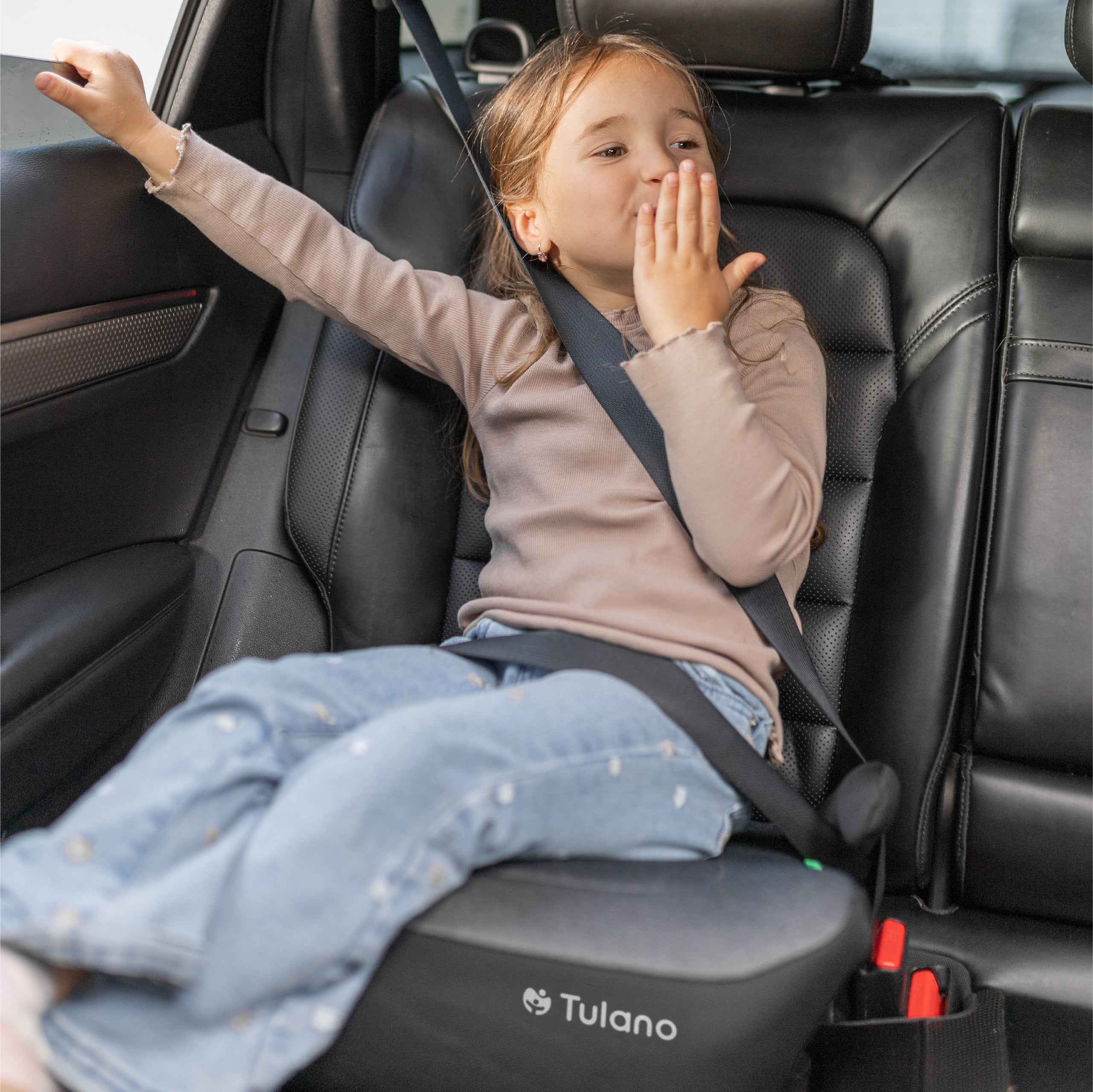 Scaun auto cu suport Tulano Cabby 35 Grey ISOFIX 125-150 cm I-Size