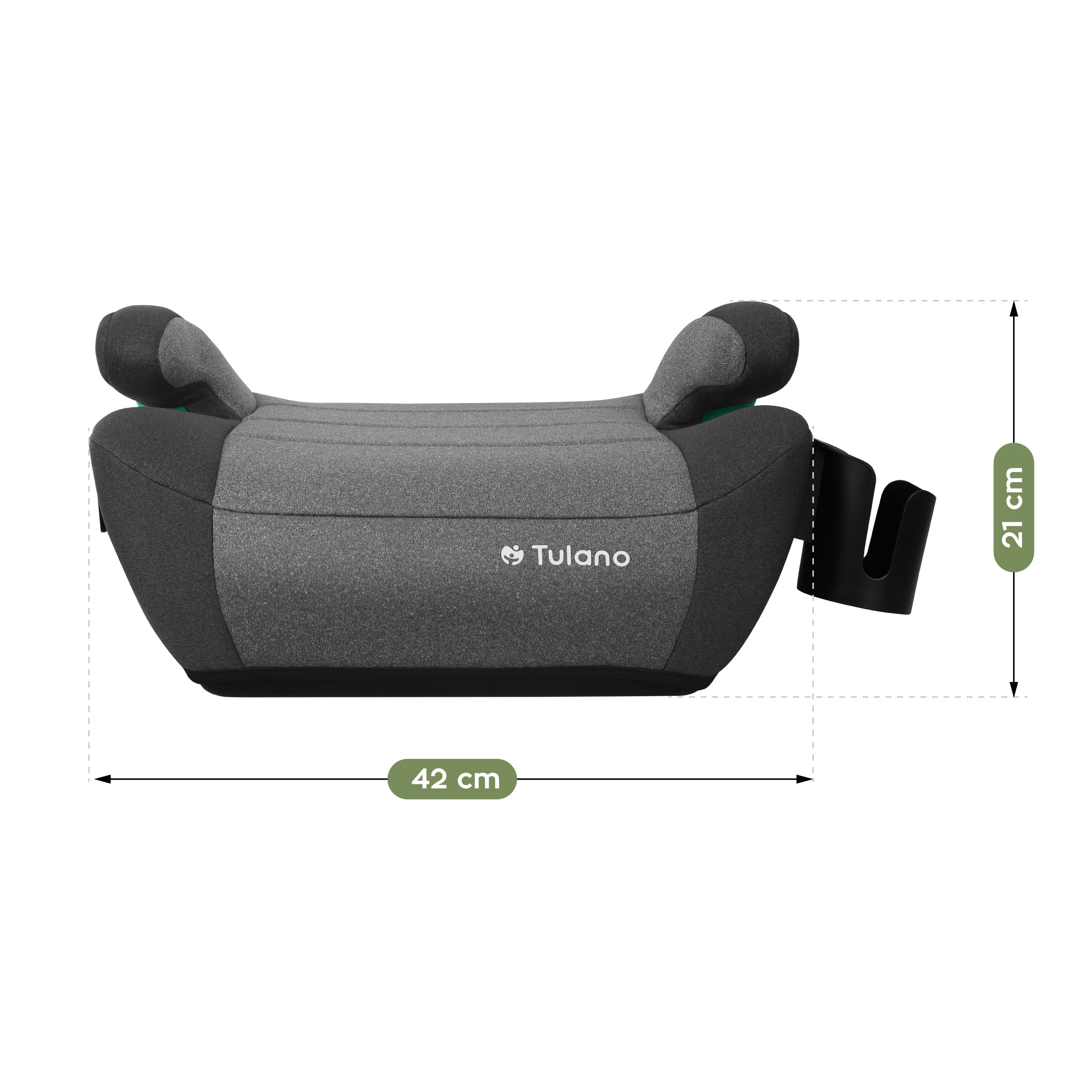 Scaun auto cu suport Tulano Cabby 35 Grey ISOFIX 125-150 cm I-Size