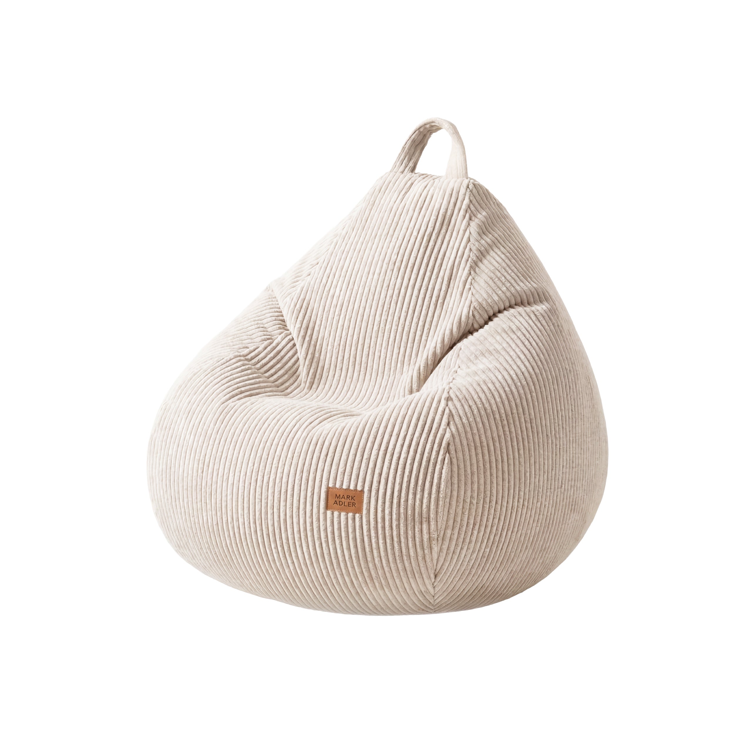 Puf sac din velur bej Mark Adler Comfy 1.0 Beige