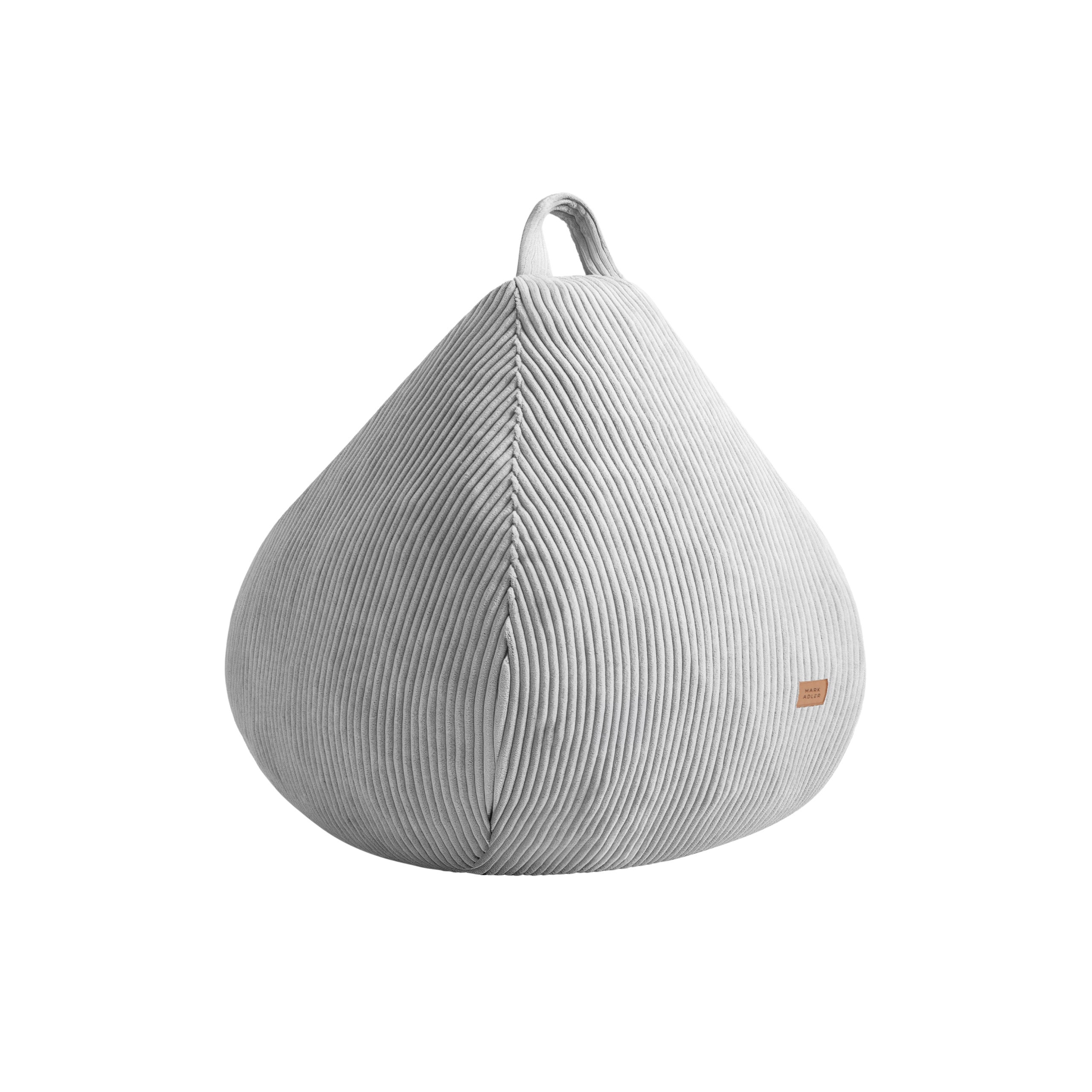 Puf sac din velur, gri, Mark Adler Comfy 1.0 Grey