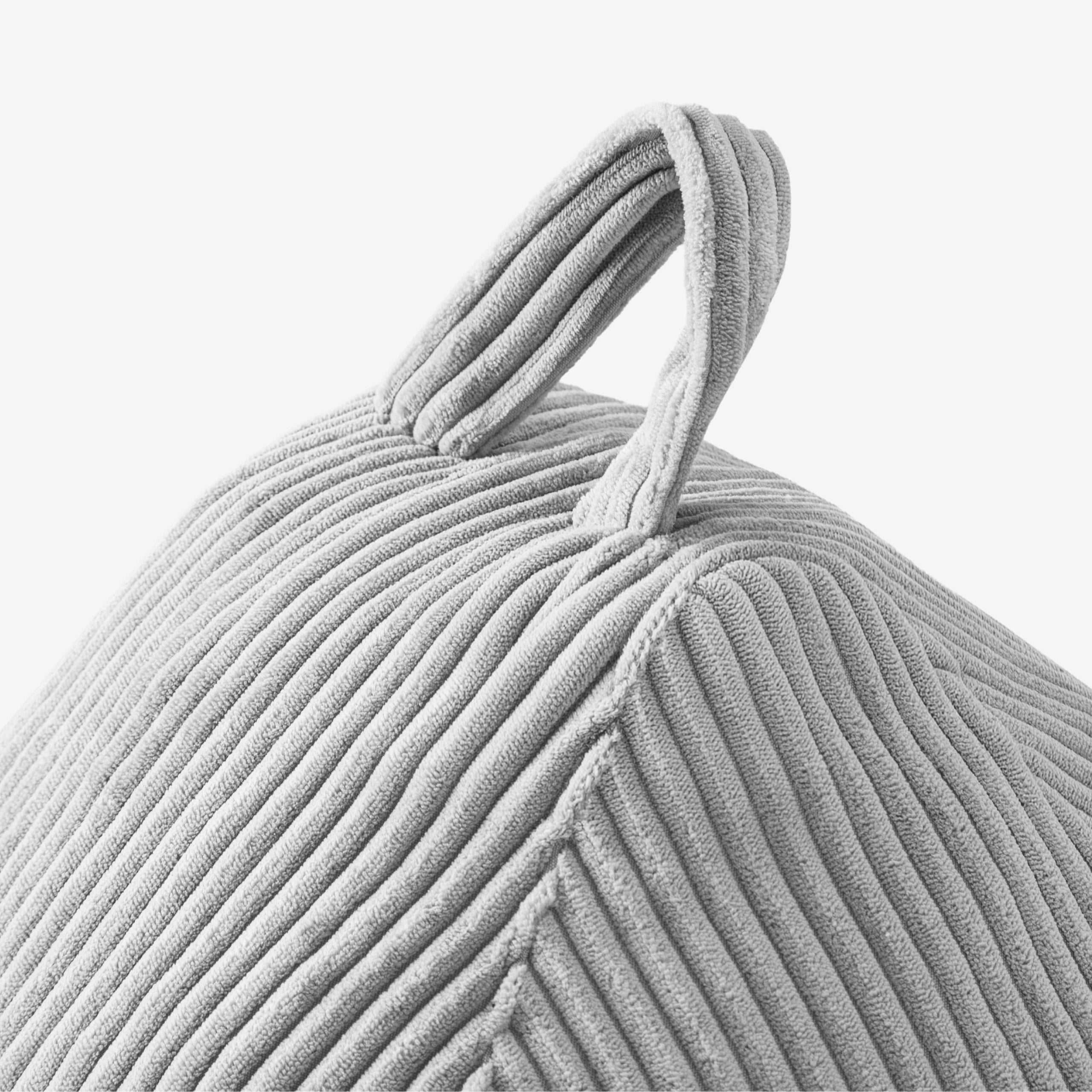 Puf sac din velur, gri, Mark Adler Comfy 1.0 Grey