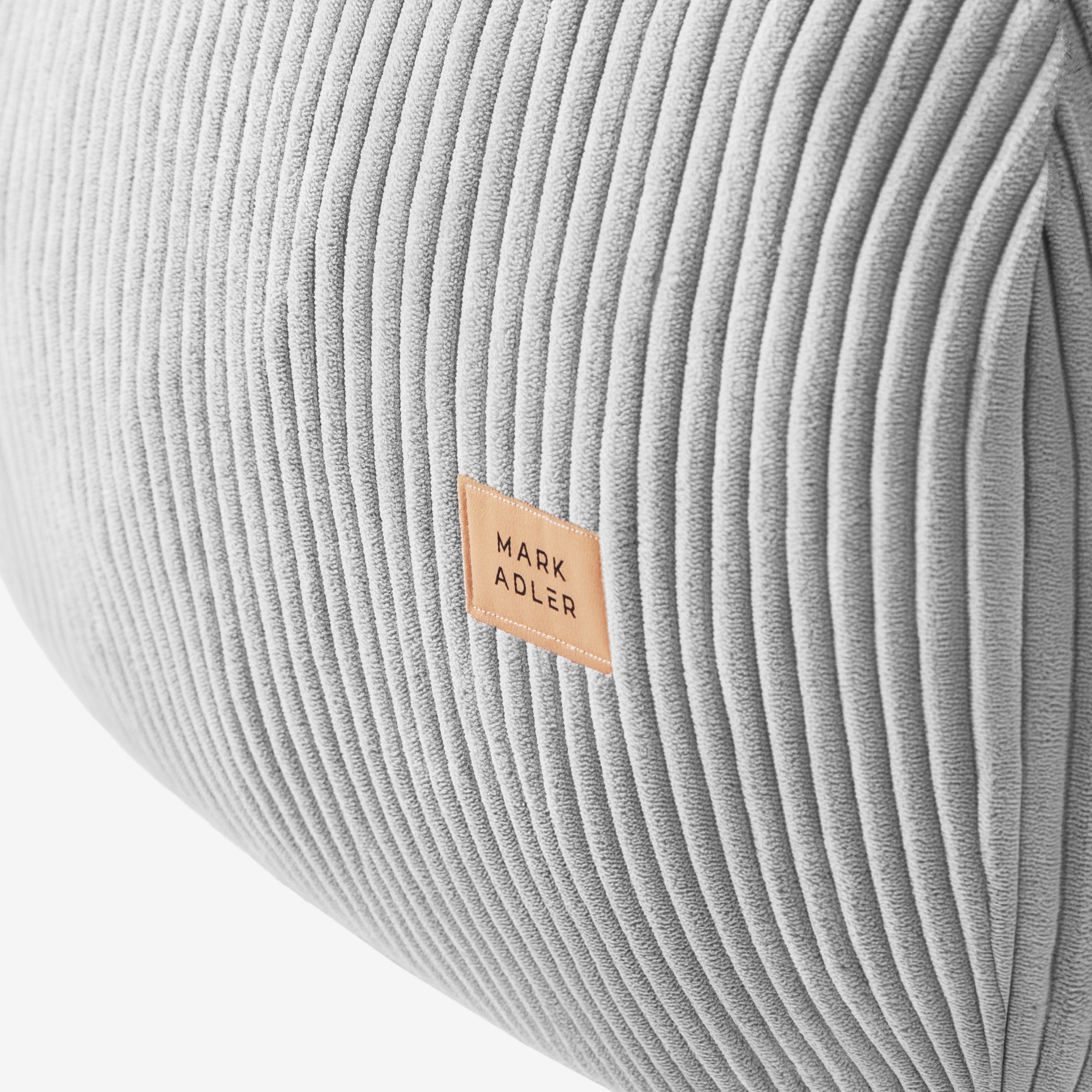 Puf sac din velur, gri, Mark Adler Comfy 1.0 Grey
