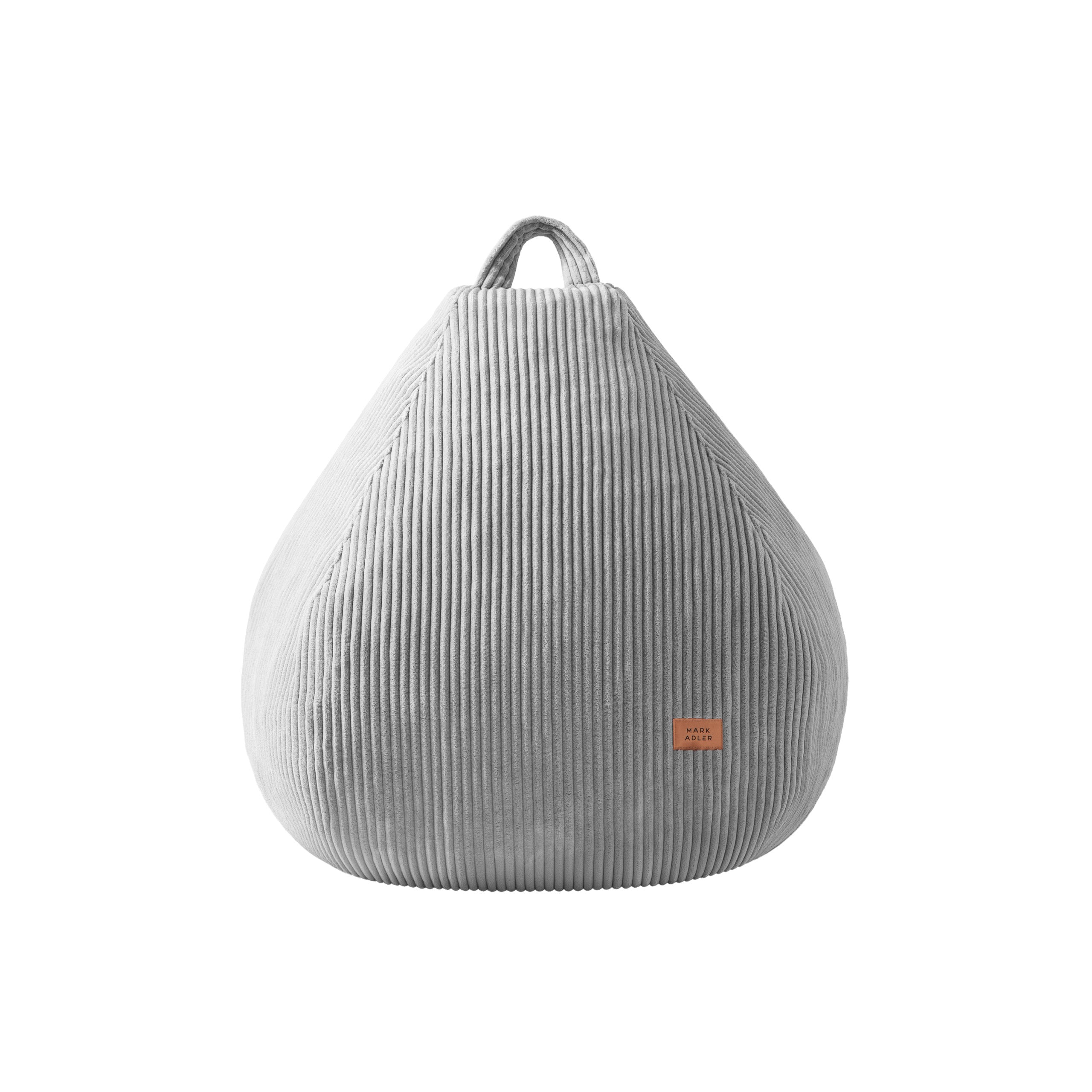 Puf sac din velur, gri, Mark Adler Comfy 1.0 Grey