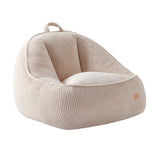 Fotoliu puf din catifea cordura cu spătar Mark Adler Comfy 4.0 Beige