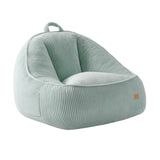 Fotoliu puf din catifea cordura cu spătar Mark Adler Comfy 4.0 Sage