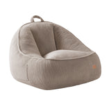 Fotoliu puf din catifea cordura cu spătar Mark Adler Comfy 4.0 Taupe
