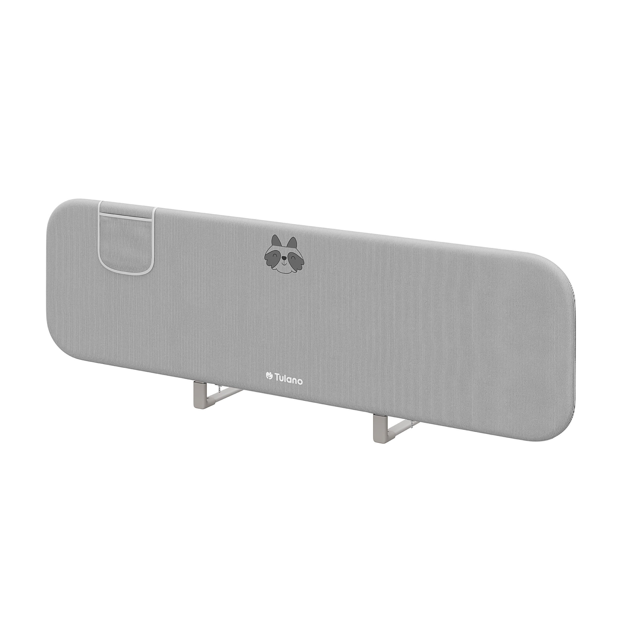 Barieră de protecție pentru pat copii 150 cm Tulano Cover 55 Grey