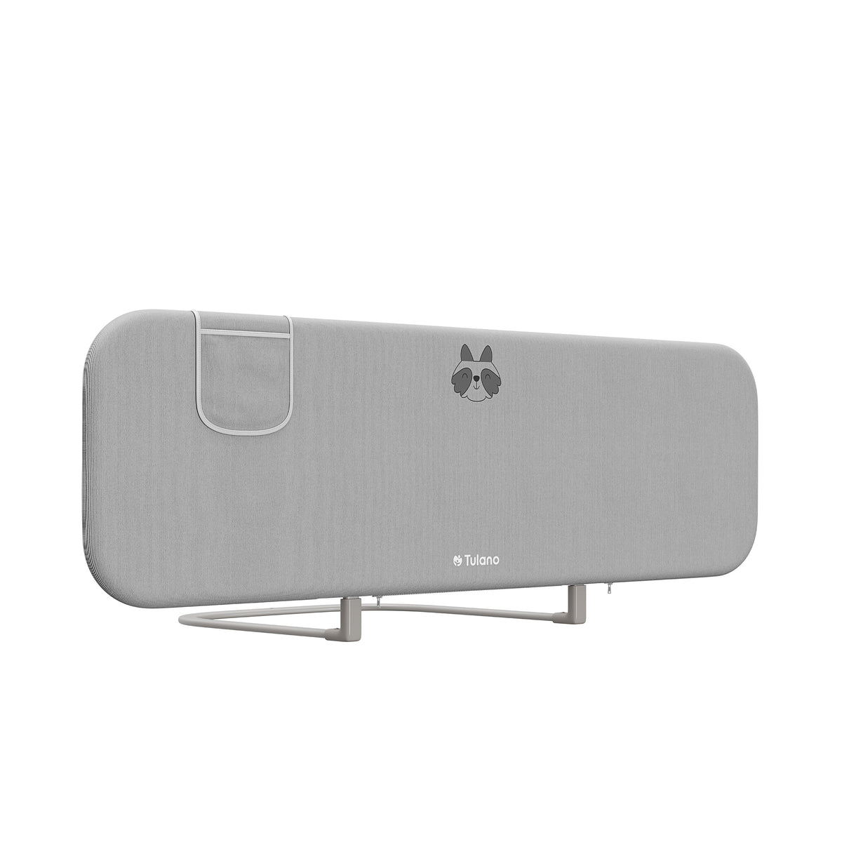 Barieră de protecție pentru pat copii 150 cm Tulano Cover 55 Grey