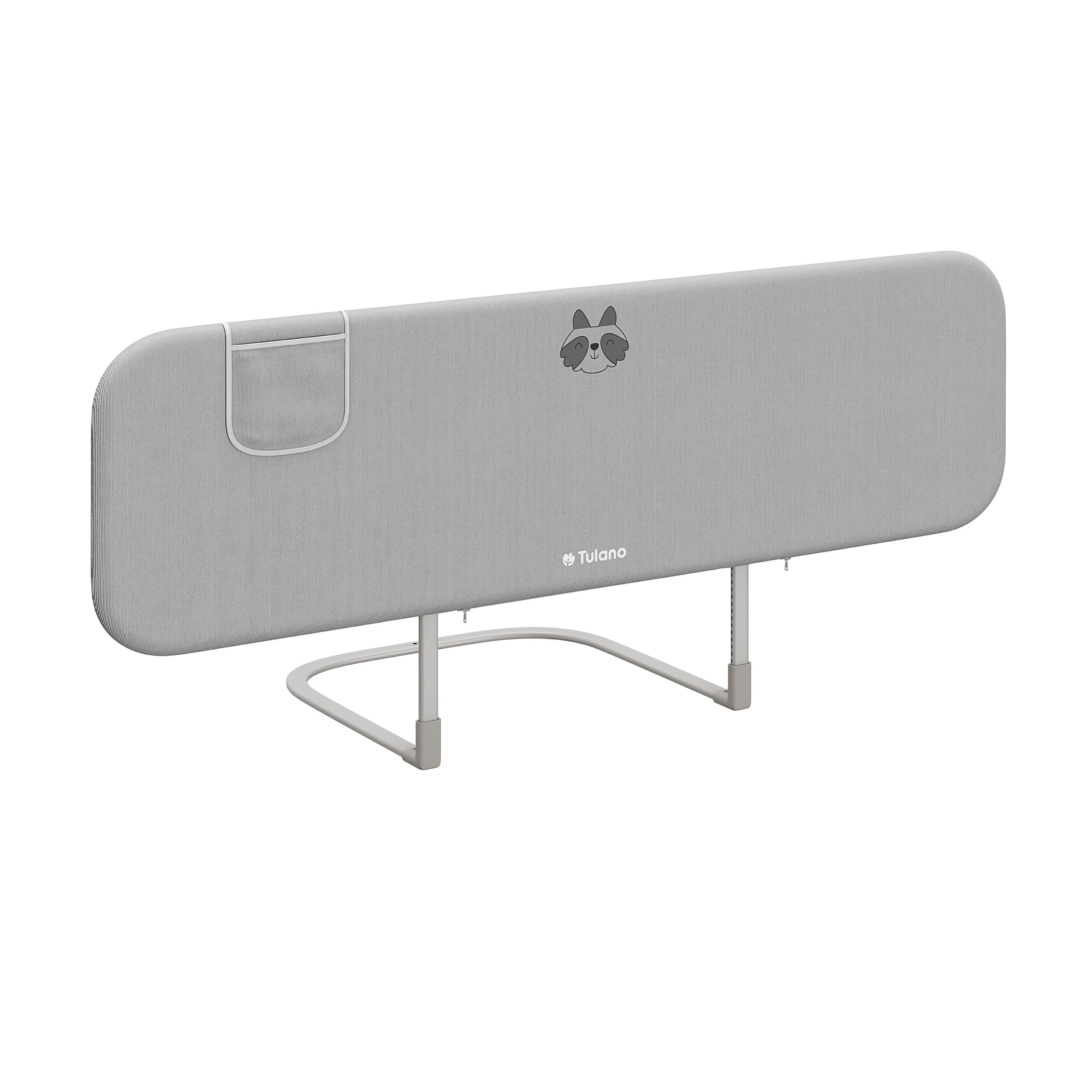 Barieră de protecție pentru pat copii 150 cm Tulano Cover 55 Grey