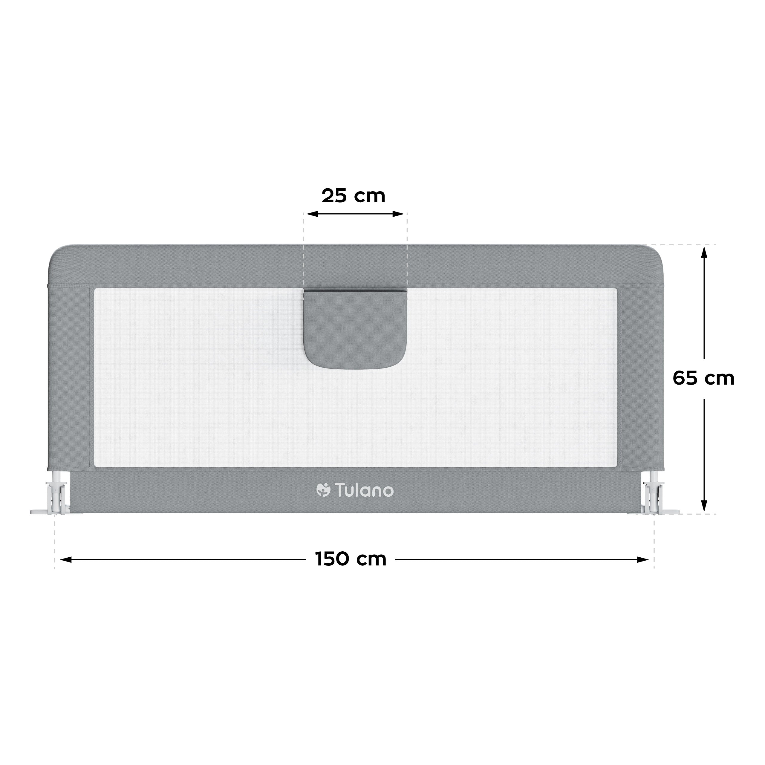 Barieră de protecție pentru pat, 150 cm, Tulano Cover 15
