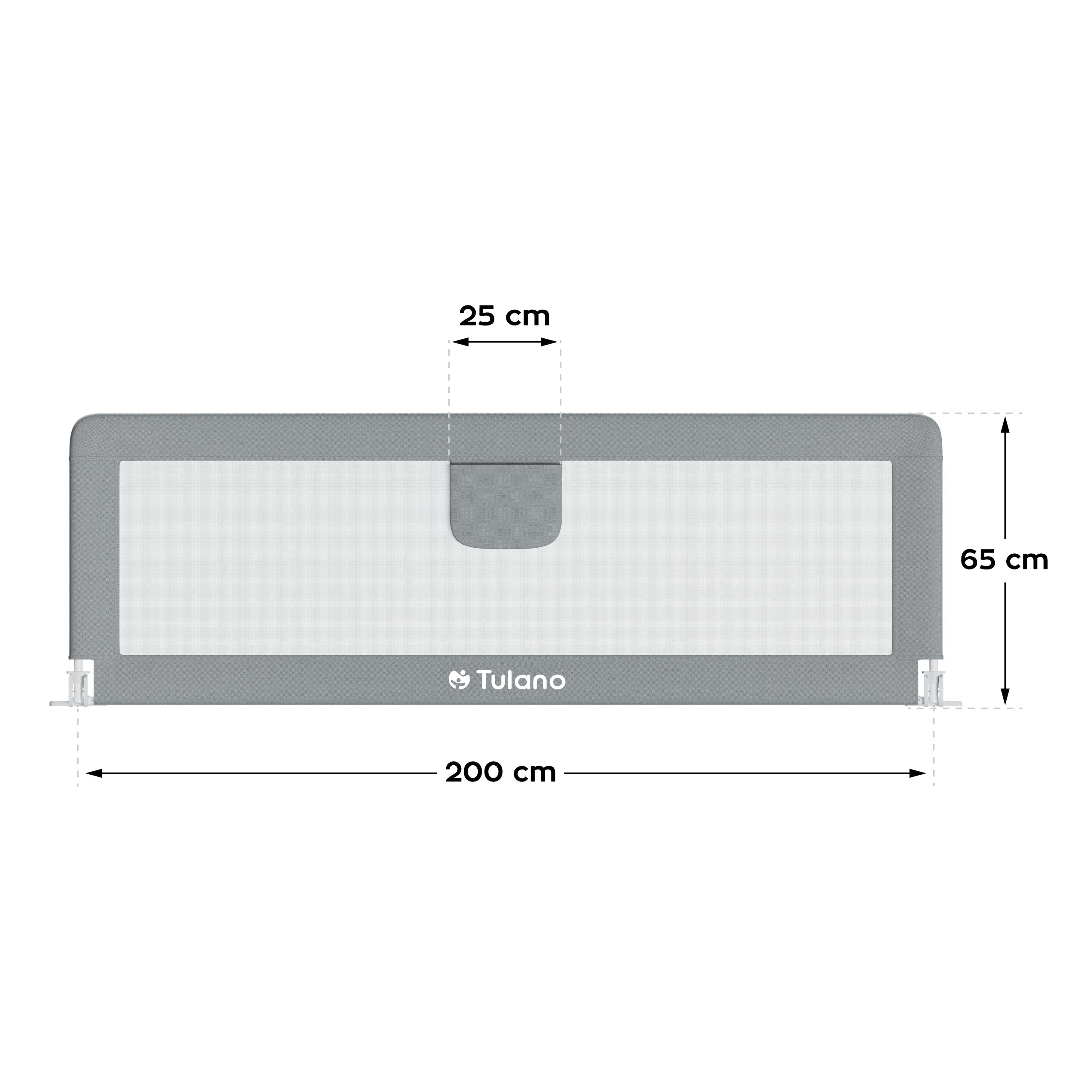 Barieră de protecție pentru pat, 200 cm, Tulano Cover 20