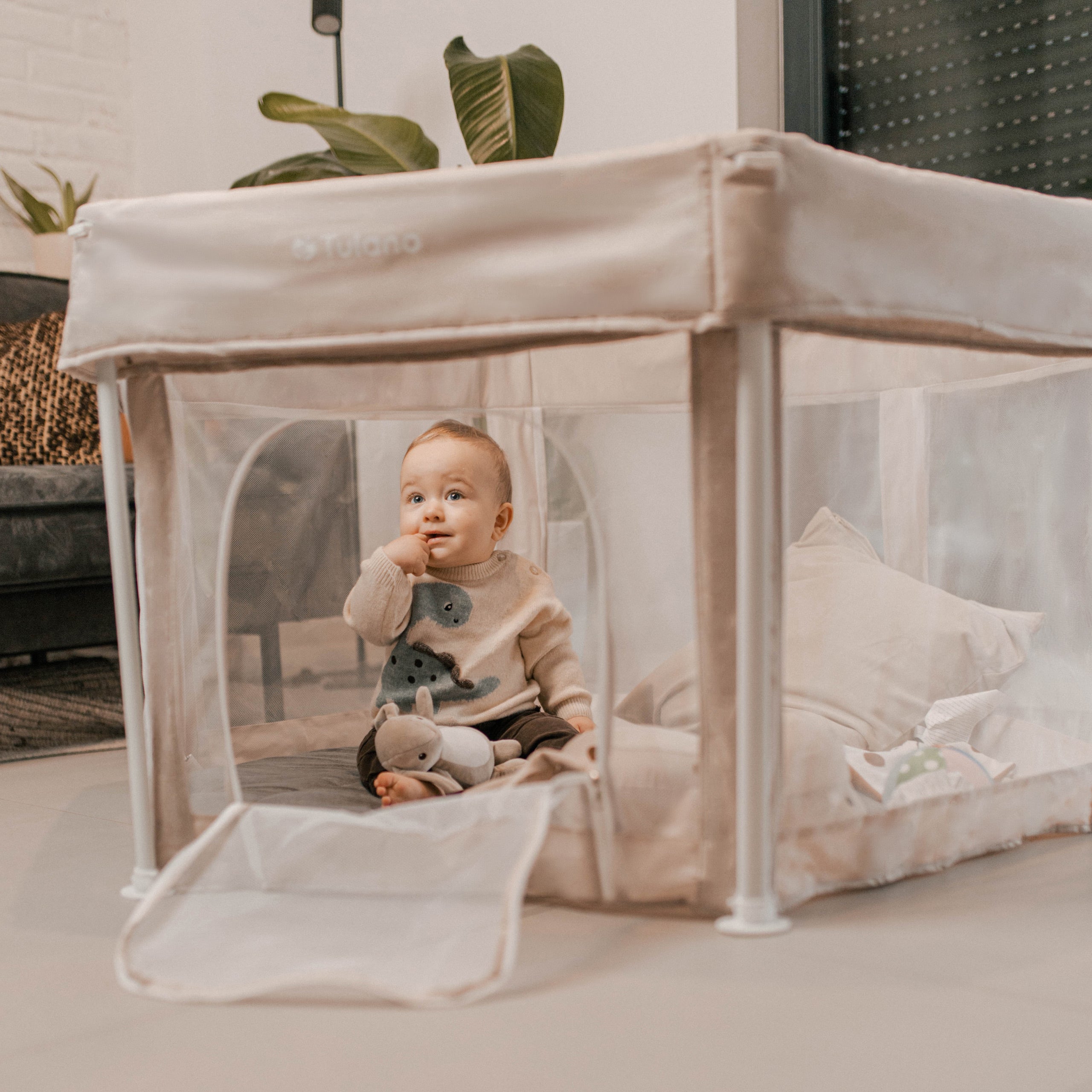Pătuț pliabil pentru copii Tulano Cozy 30 Beige