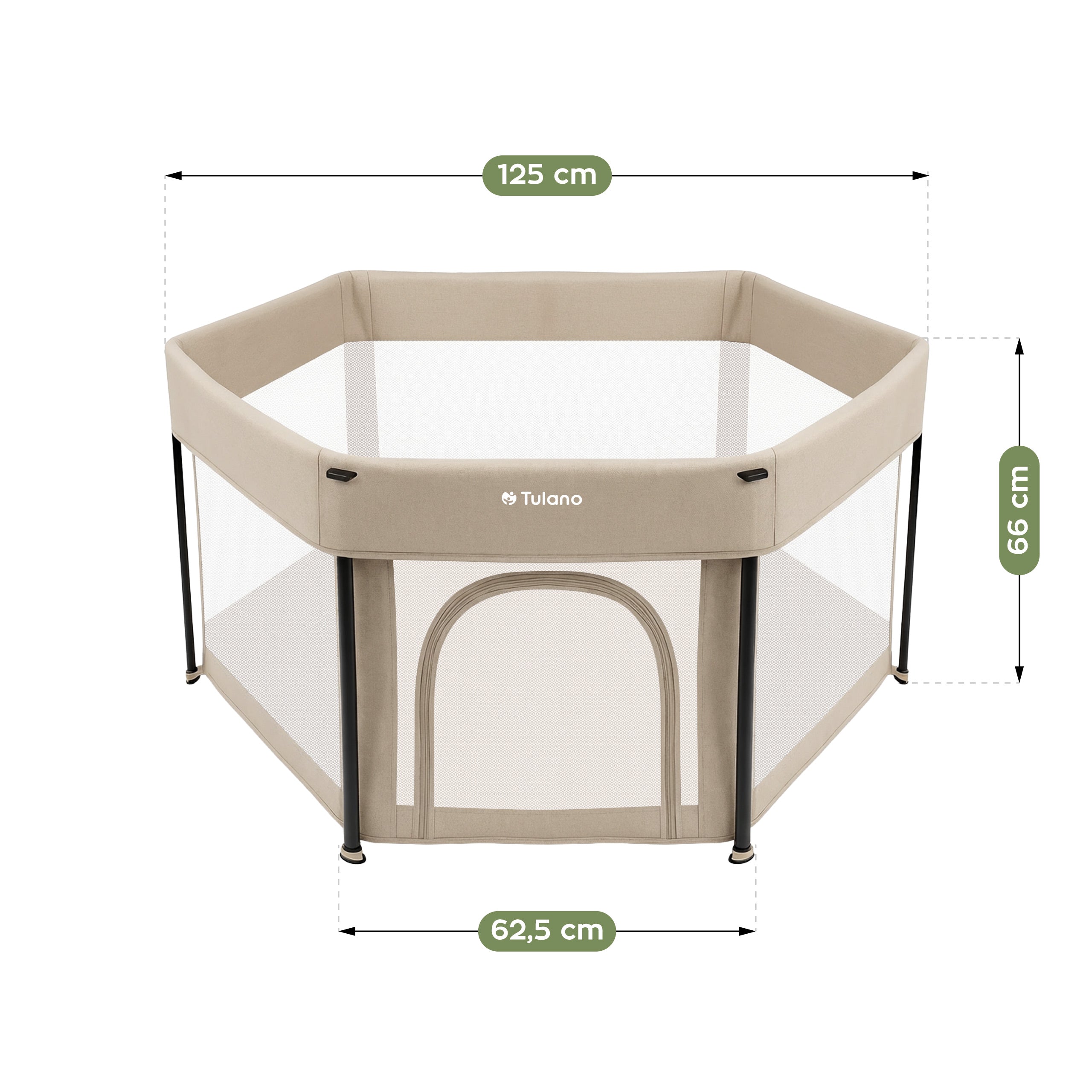 Pătuț pliabil pentru copii Tulano Cozy 30 Beige