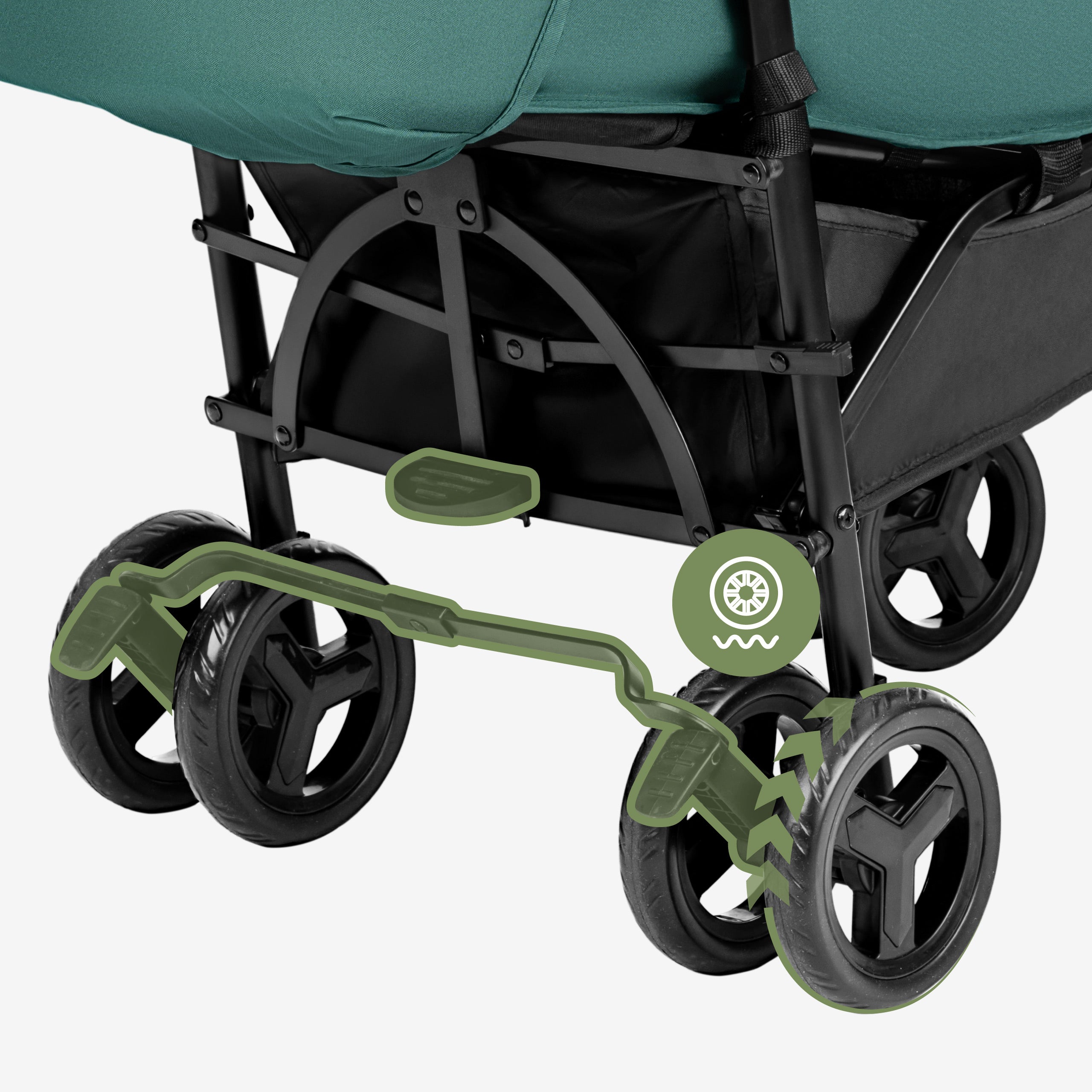 Cărucior de plimbare Tulano Davos 35 verde-negru