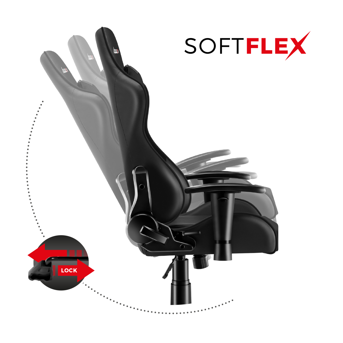 OUTLET Scaun de gaming pentru copii HUZARO RANGER 6.0 Negru