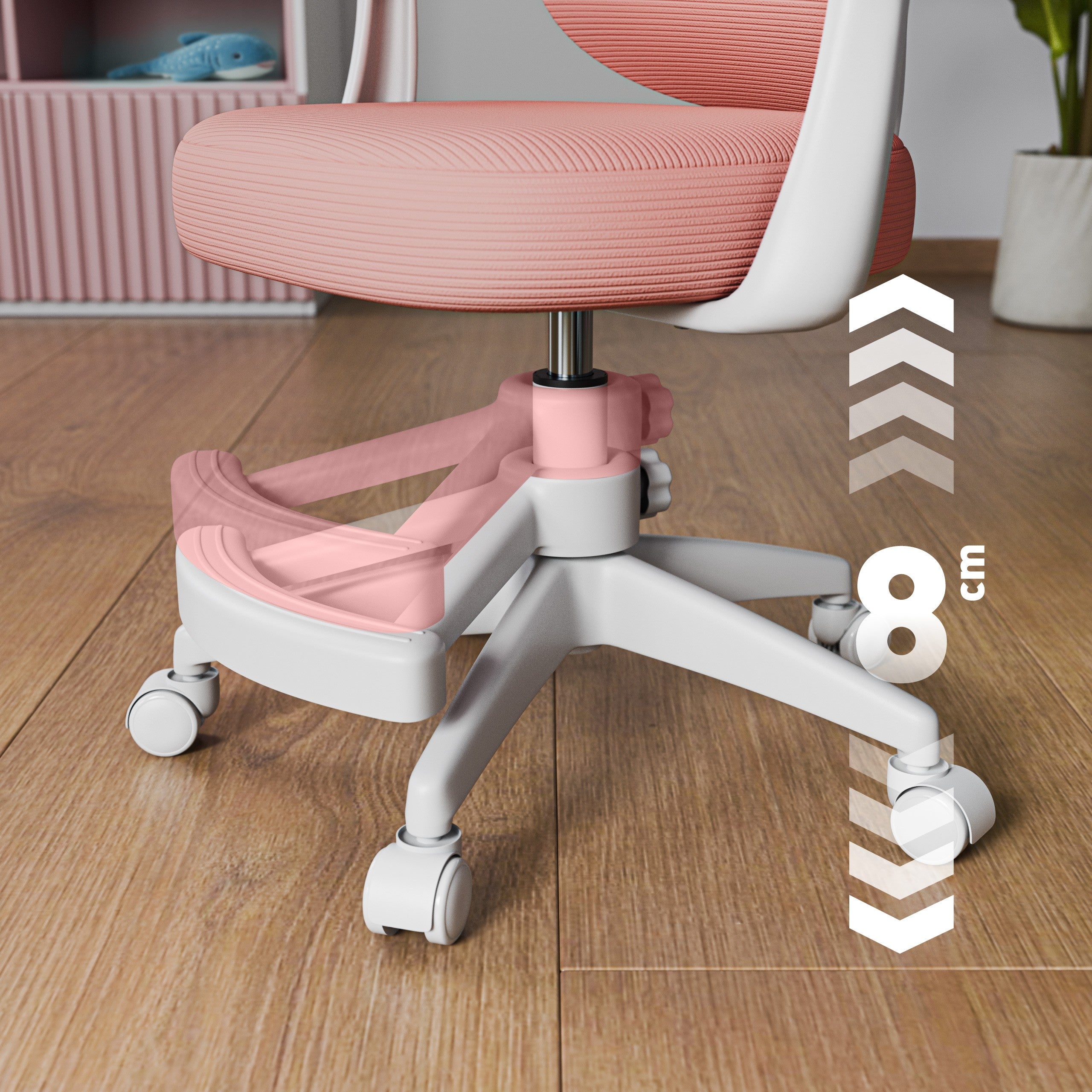 Fotoliu reglabil pentru copii Mark Adler Junior 4.5 Pink