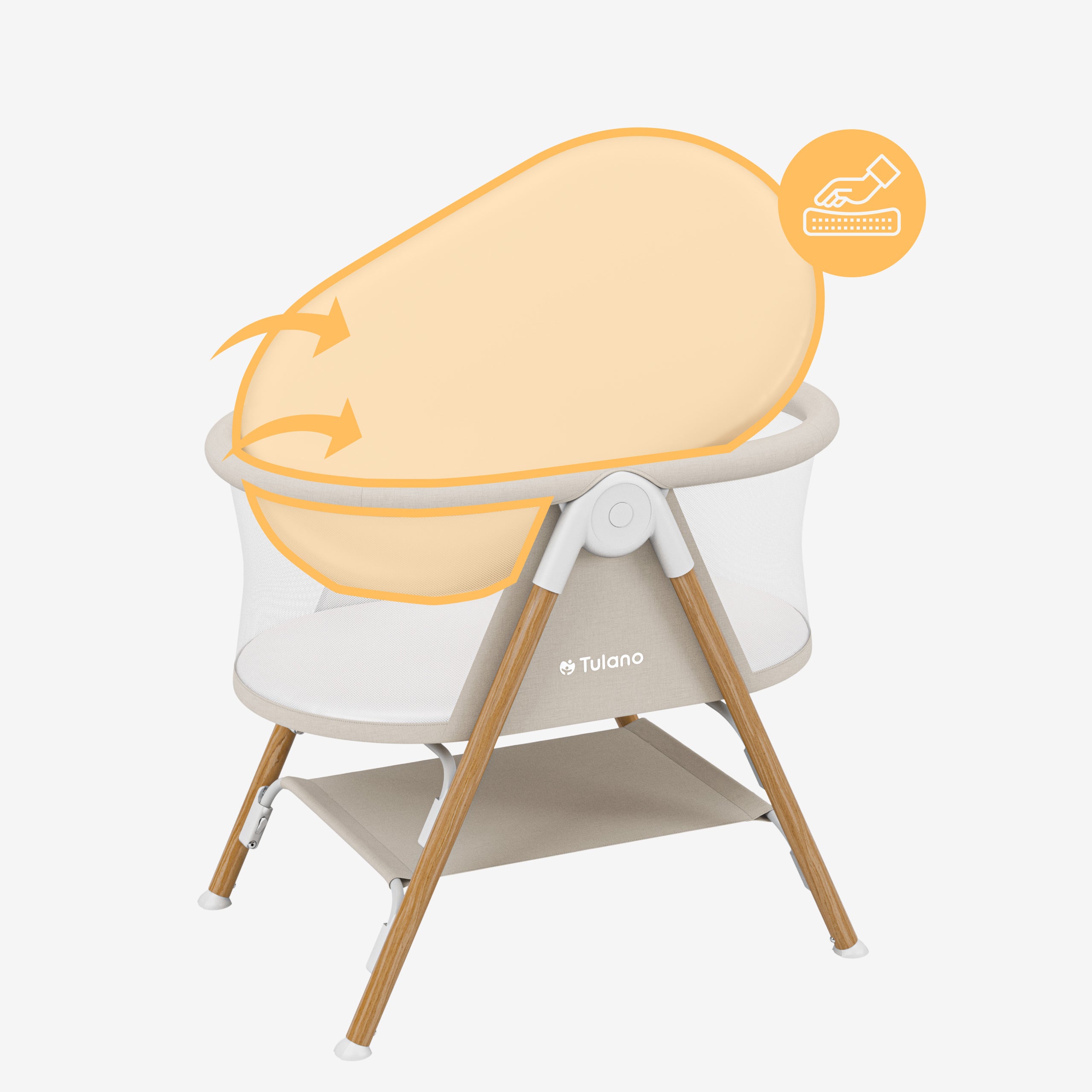 Pătuț de călătorie pentru copii Tulano Dream 20 Beige