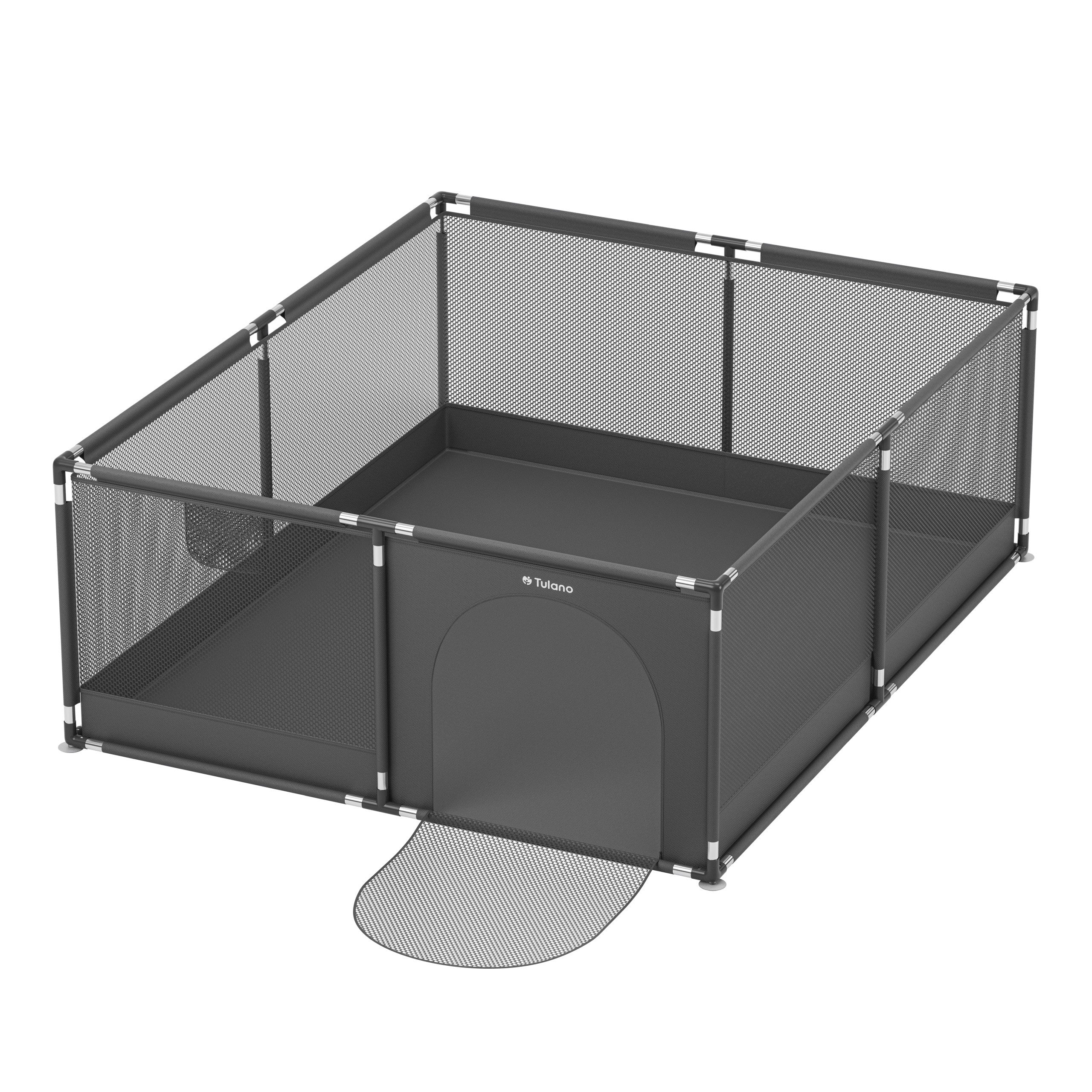 Pătuț pentru copii Tulano Cozy 25 Graphite - 150 cm