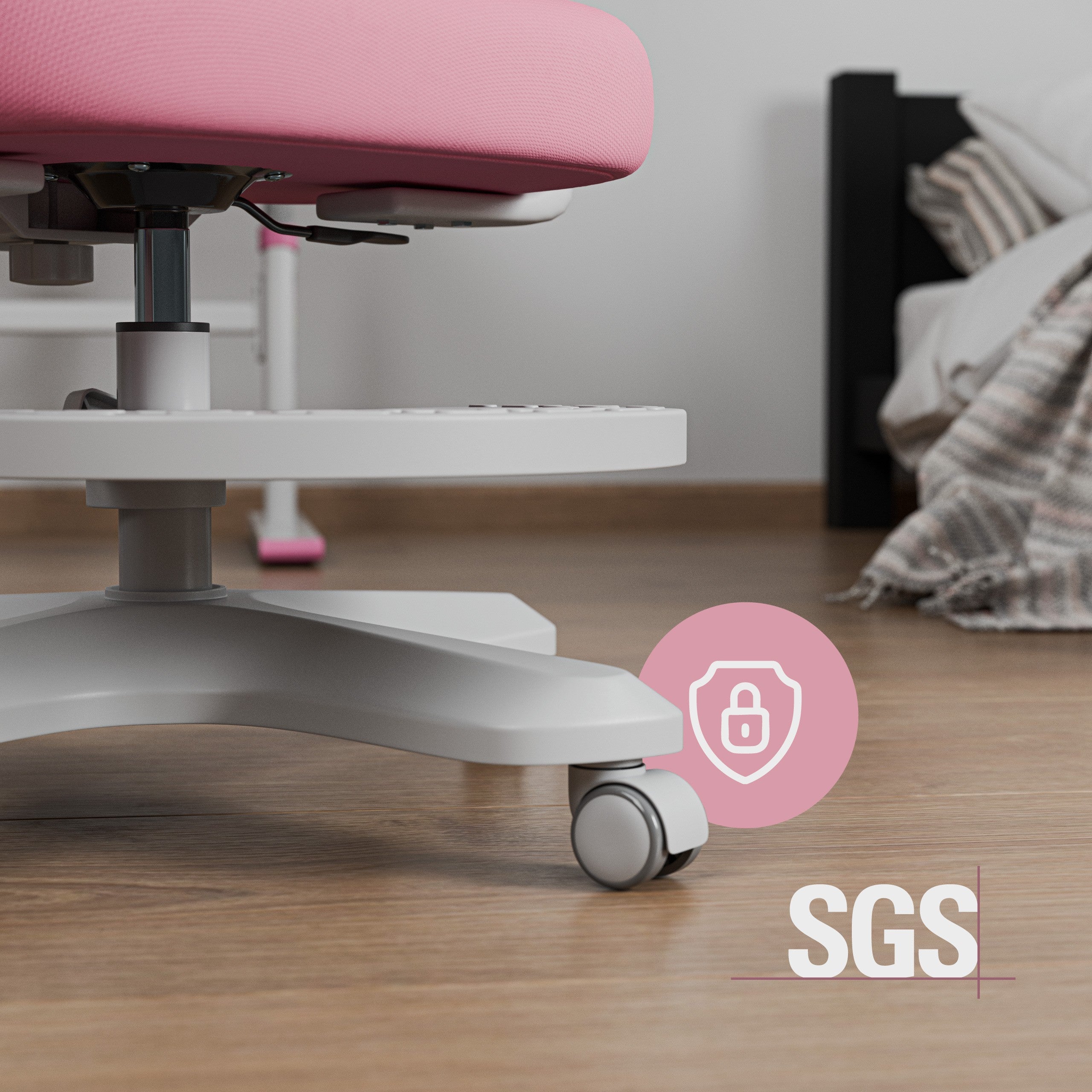 Scaun ergonomic pentru copii Mark Adler Junior 4.6 Pink