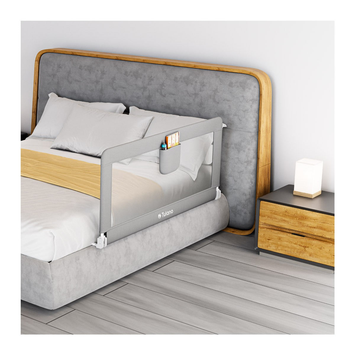 Barieră de protecție pentru pat, 150 cm, Tulano Cover 15