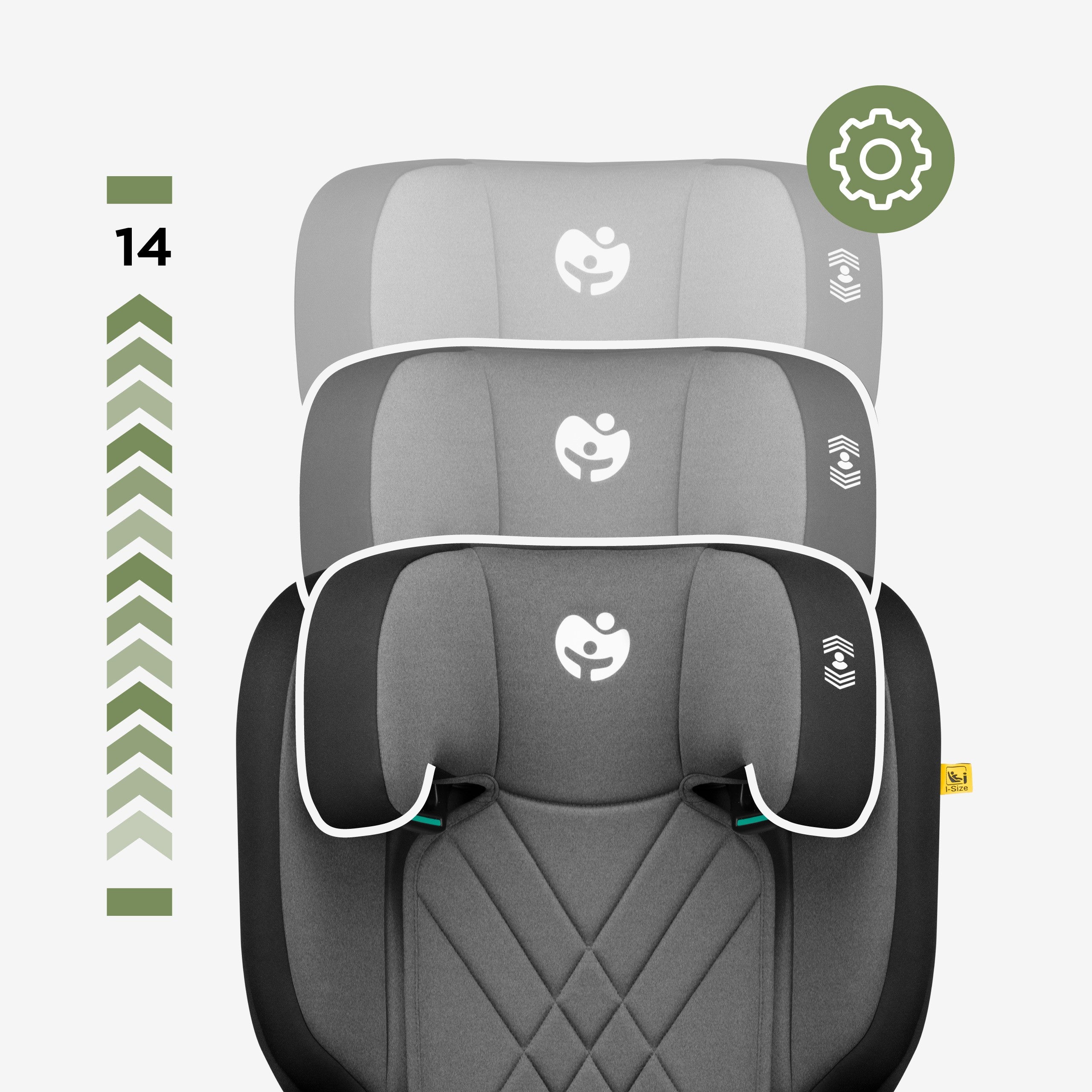 Scaun auto pentru copii 2 în 1, 100–150 cm, Joy 45 Grey I-Size