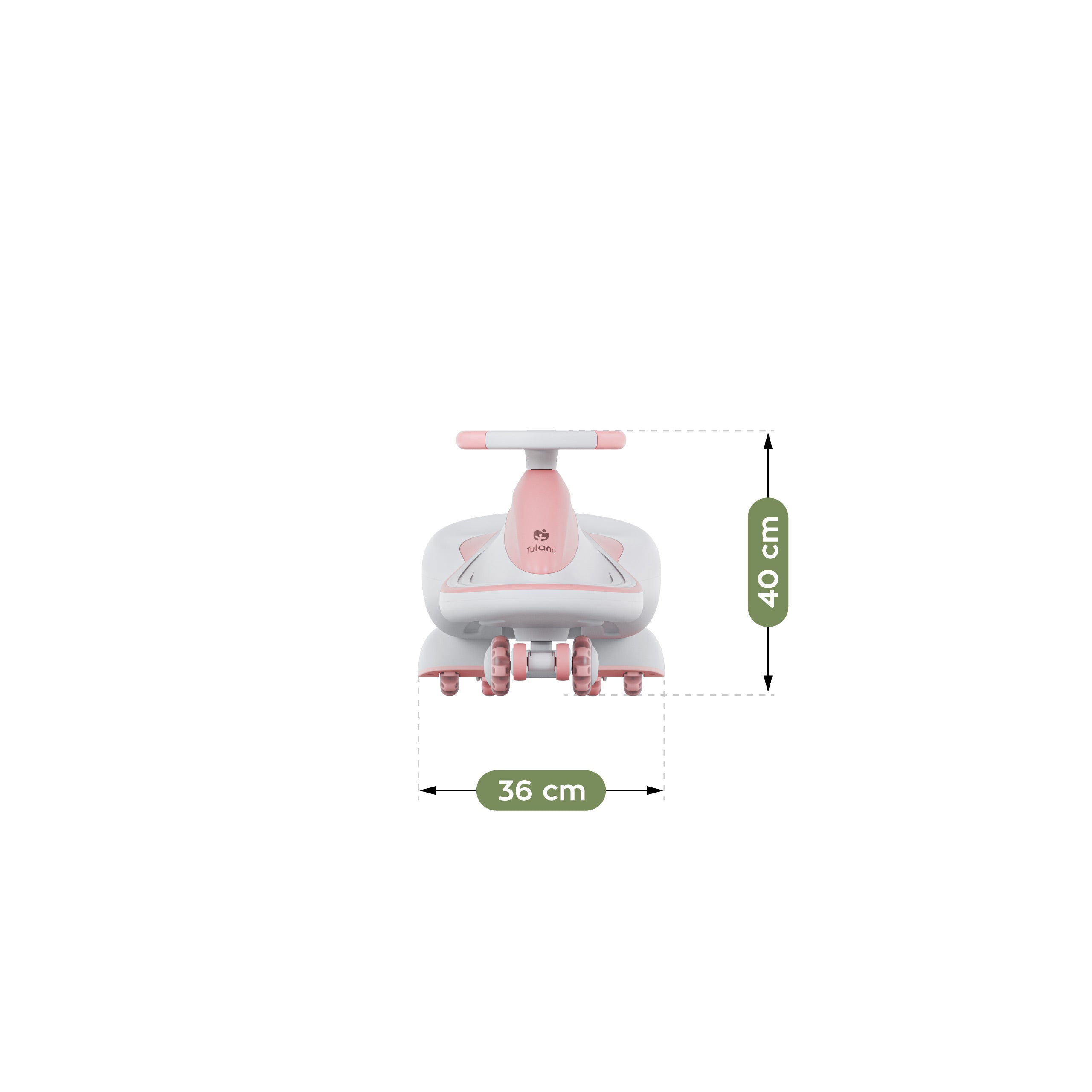 Mașinuță pentru copii cu propulsie gravitațională și LED-uri Tulano Focus 55 Pink