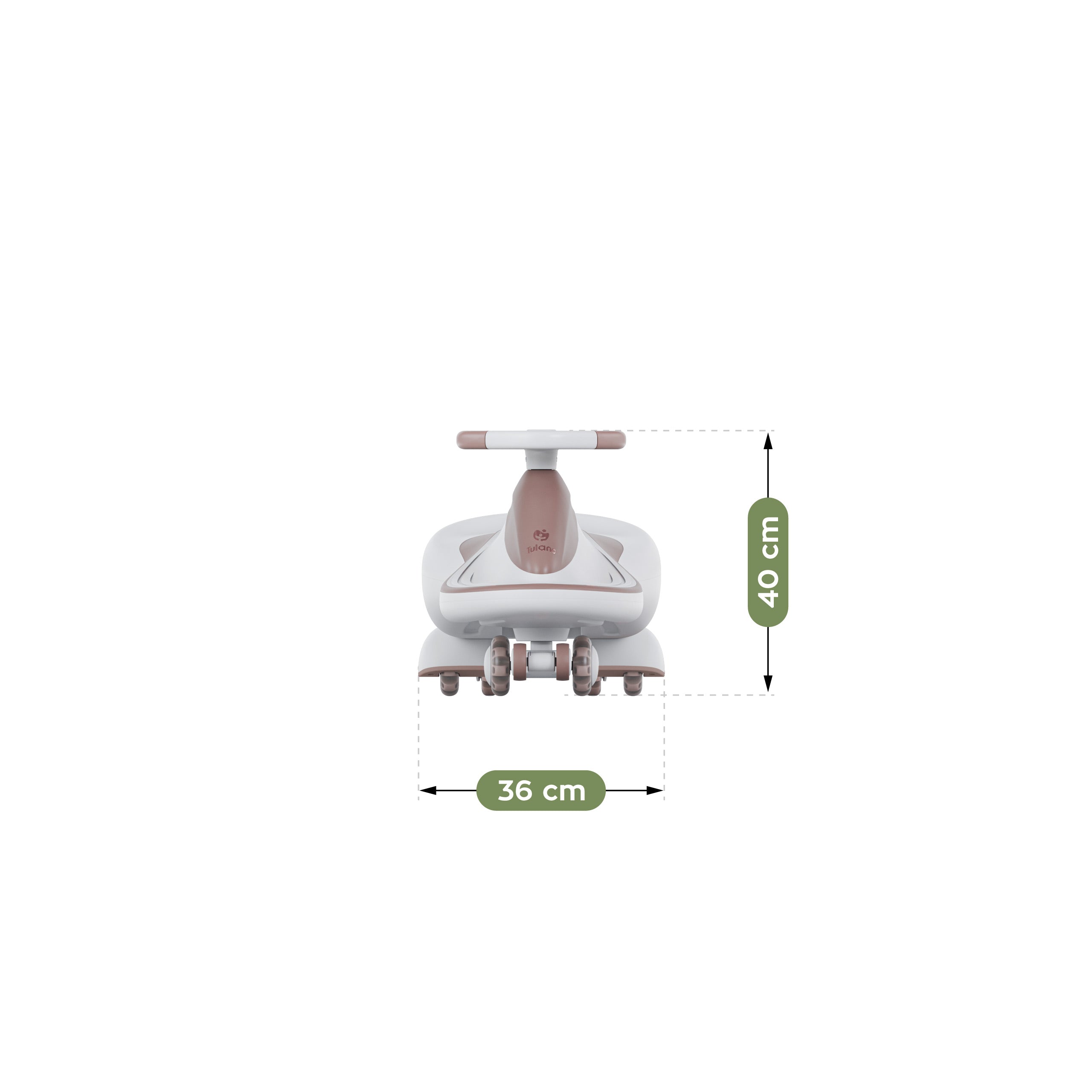 Mașinuță pentru copii cu propulsie gravitațională și LED-uri Tulano Focus 55 Grey