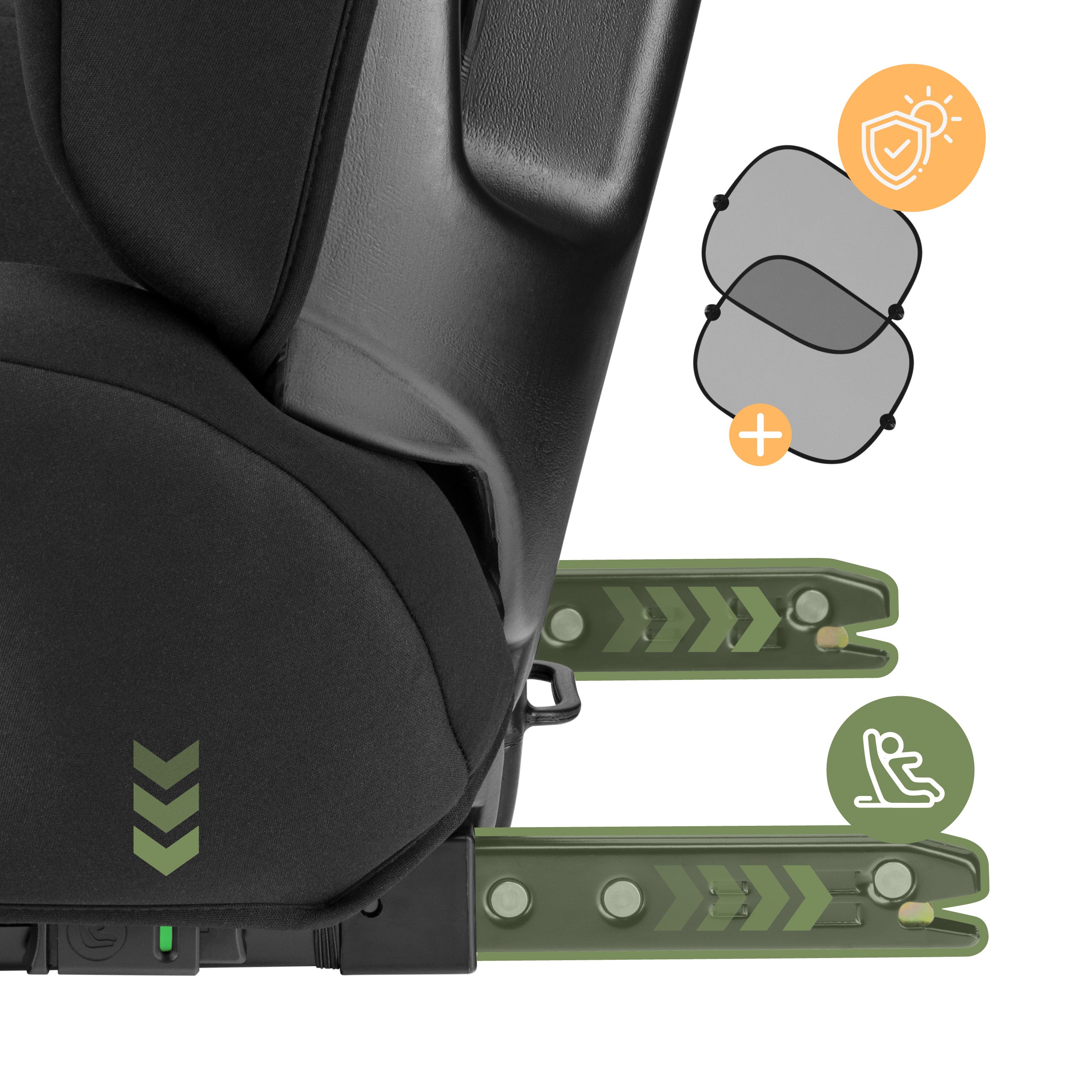 Sistemul ISOFIX cu indicator de montare corectă