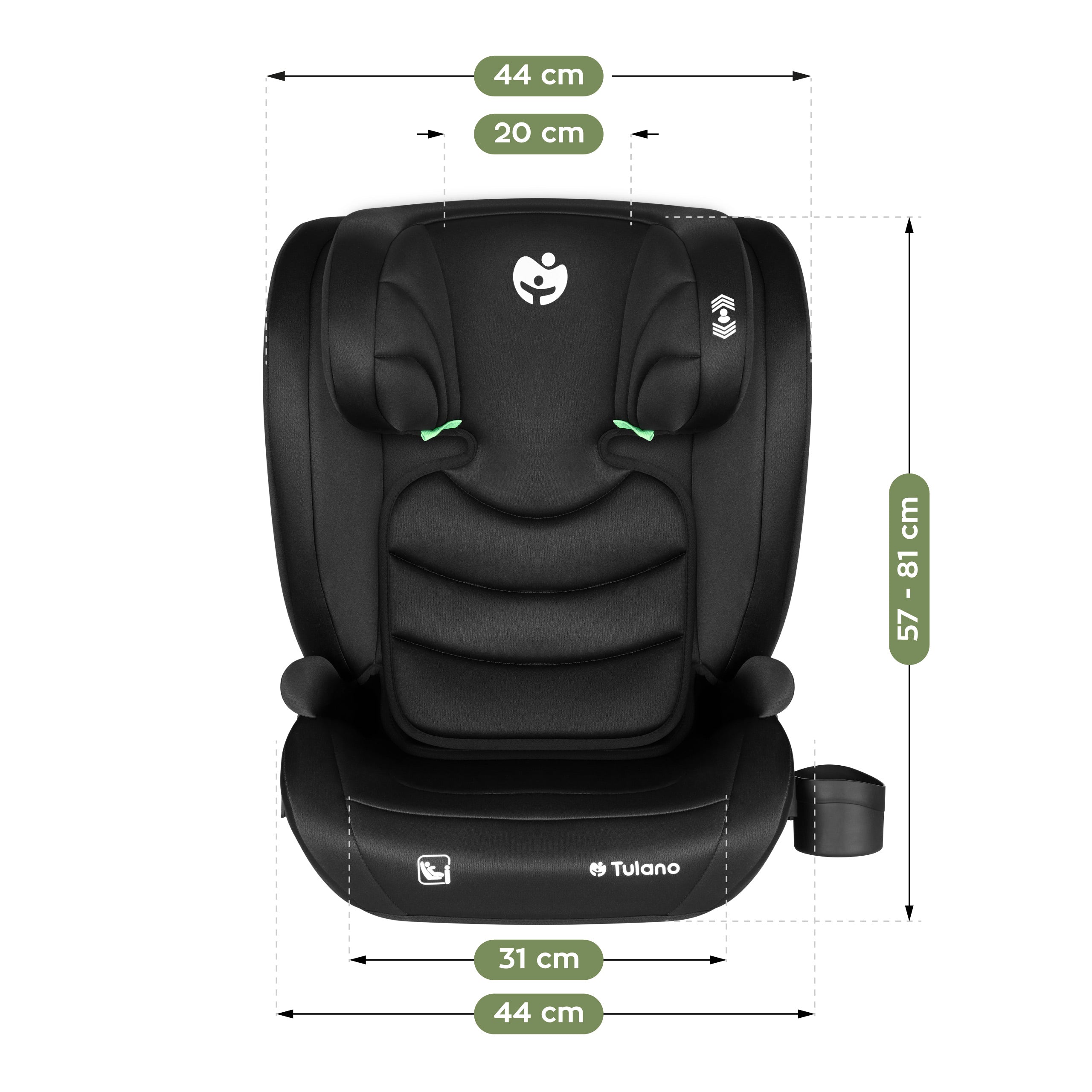OUTLET Scaun auto Tulano Joy 20 Black 100-150 cm I-size