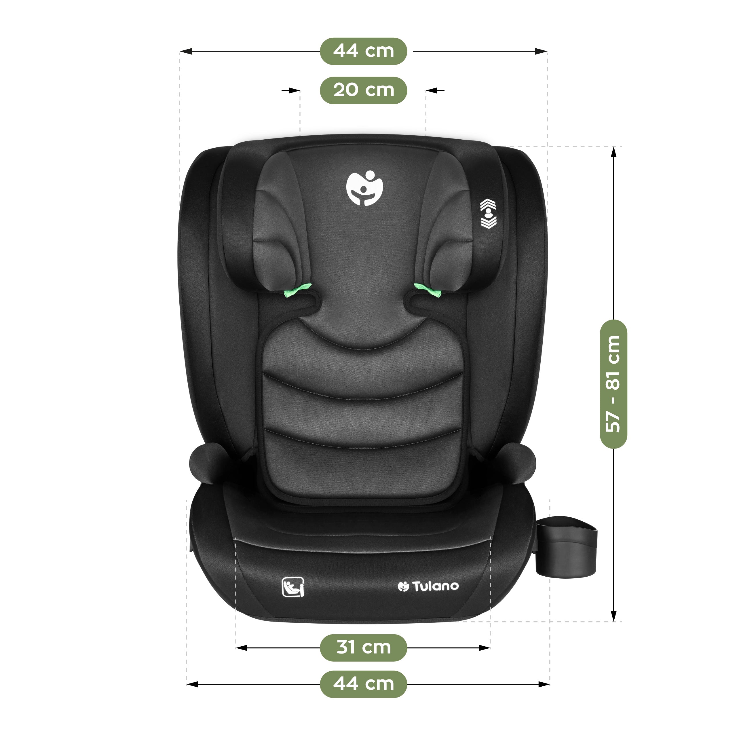 OUTLET Scaun auto Tulano Joy 20 Negru-Gri 100-150 cm I-size