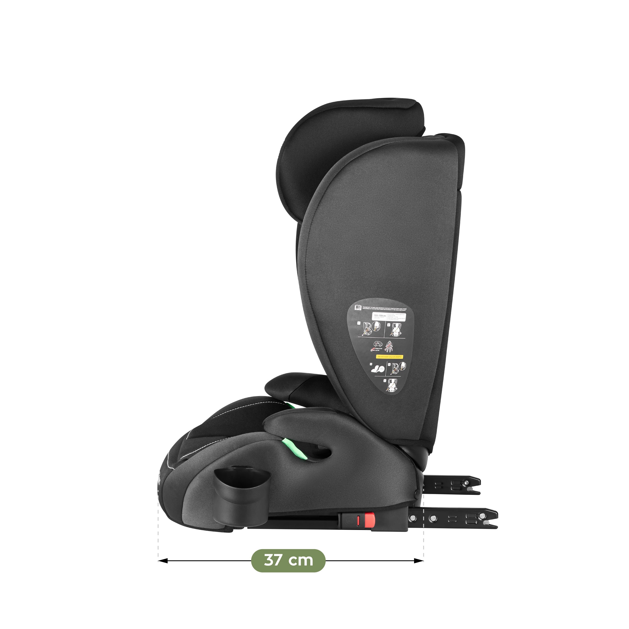 Scaun auto Tulano Joy 25 Negru-Gri 100-150 cm I-size