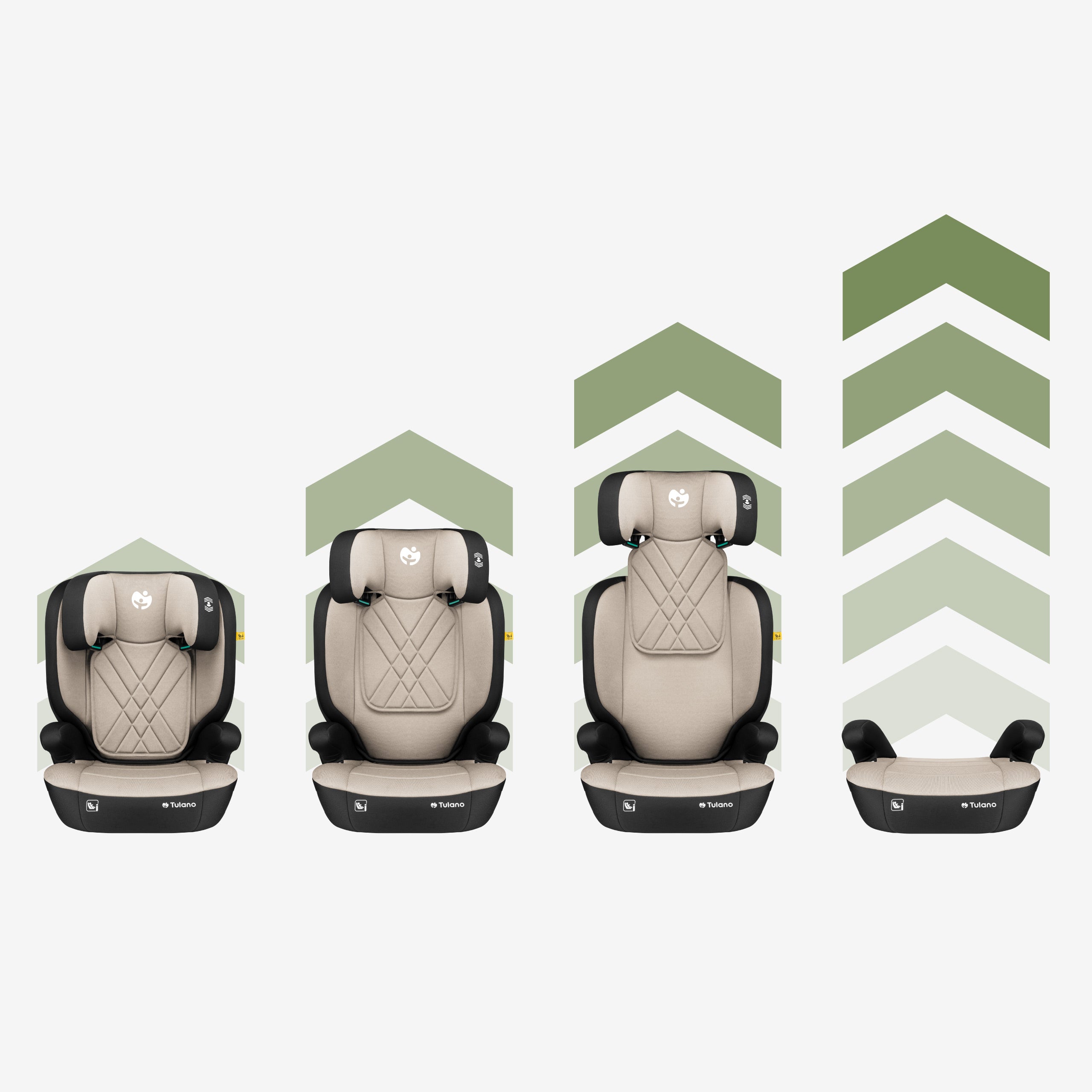 Scaun auto pentru copii 2 în 1, 100–150 cm, Joy 45 Beige I-Size