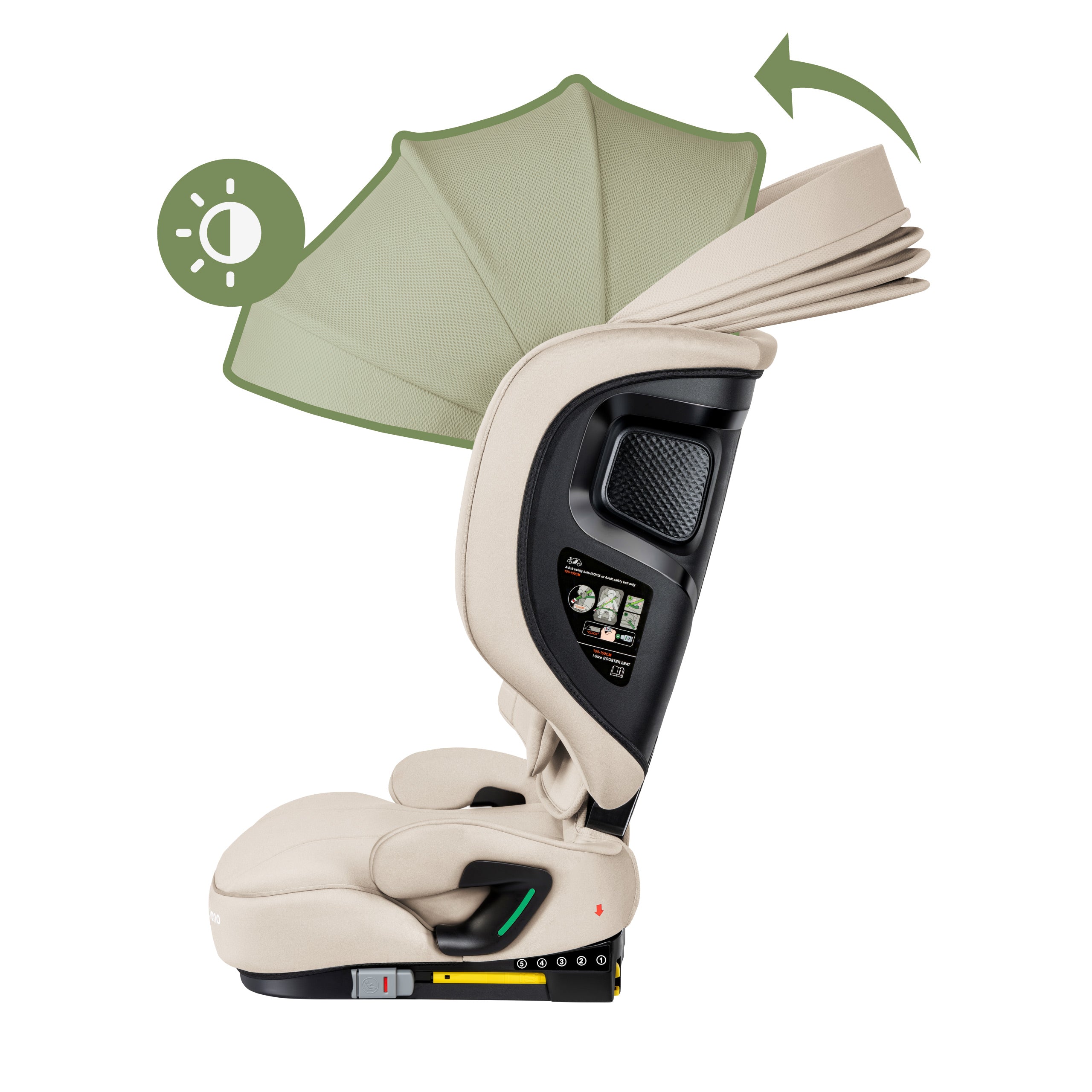 Scaun auto pentru copii cu înălțimea între 100 și 150 cm Tulano Joy 55 Beige I-Size