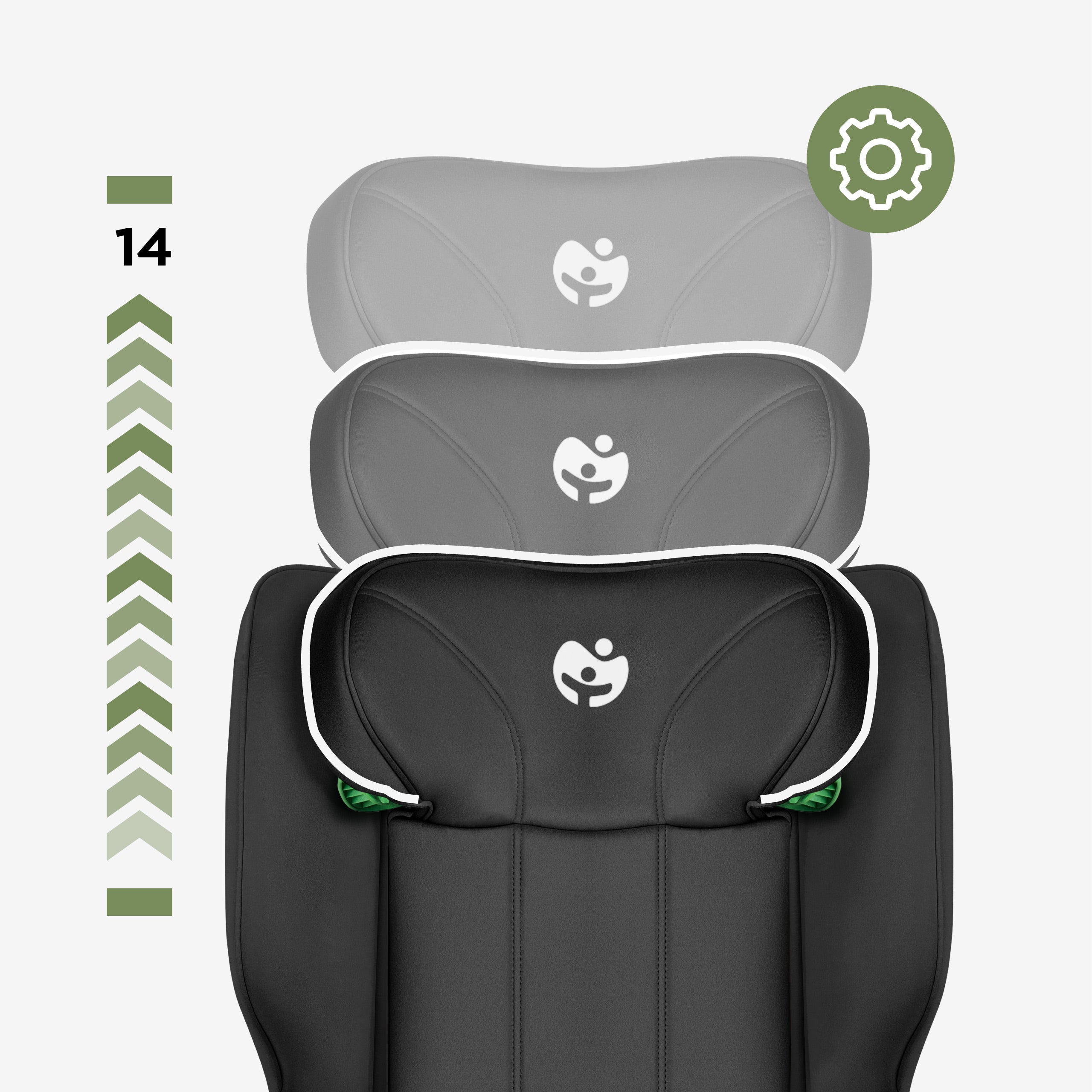 Scaun auto pentru copii cu înălțimea între 100 și 150 cm Tulano Joy 55 Black I-Size