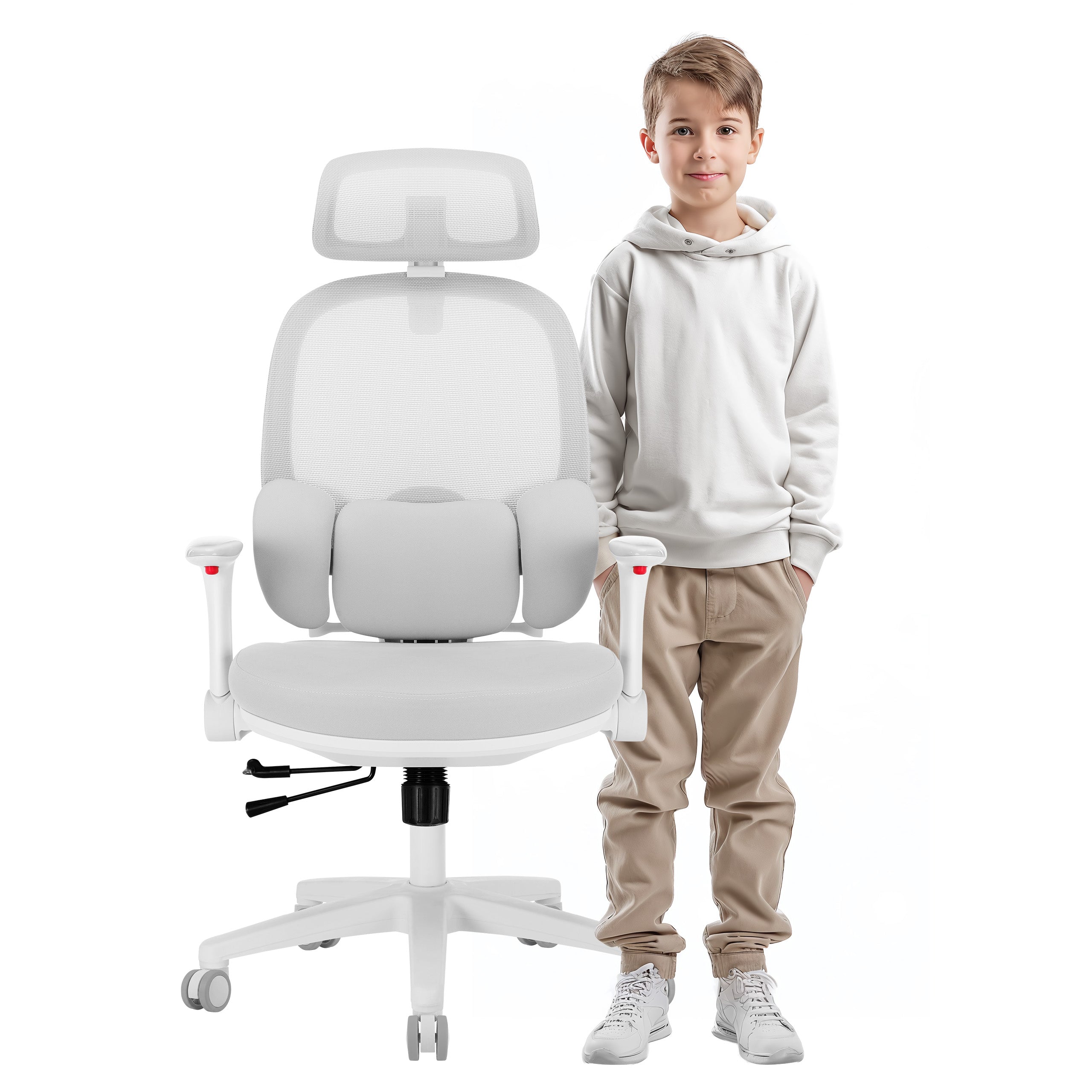 Scaun ergonomic pentru copii Mark Adler Junior 6.3 Grey