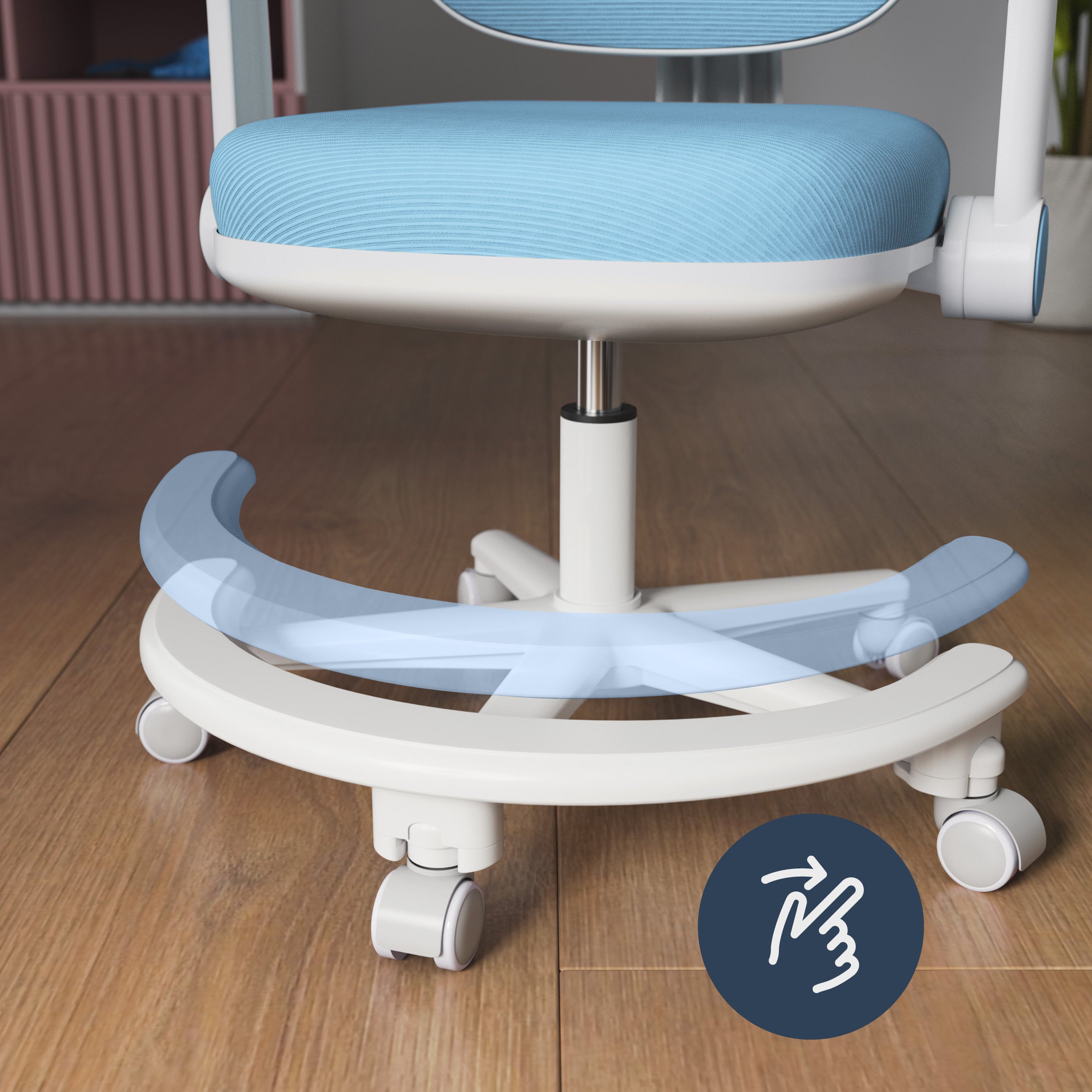 Scaun ergonomic de birou pentru copii Mark Adler Junior 3.6 Blue