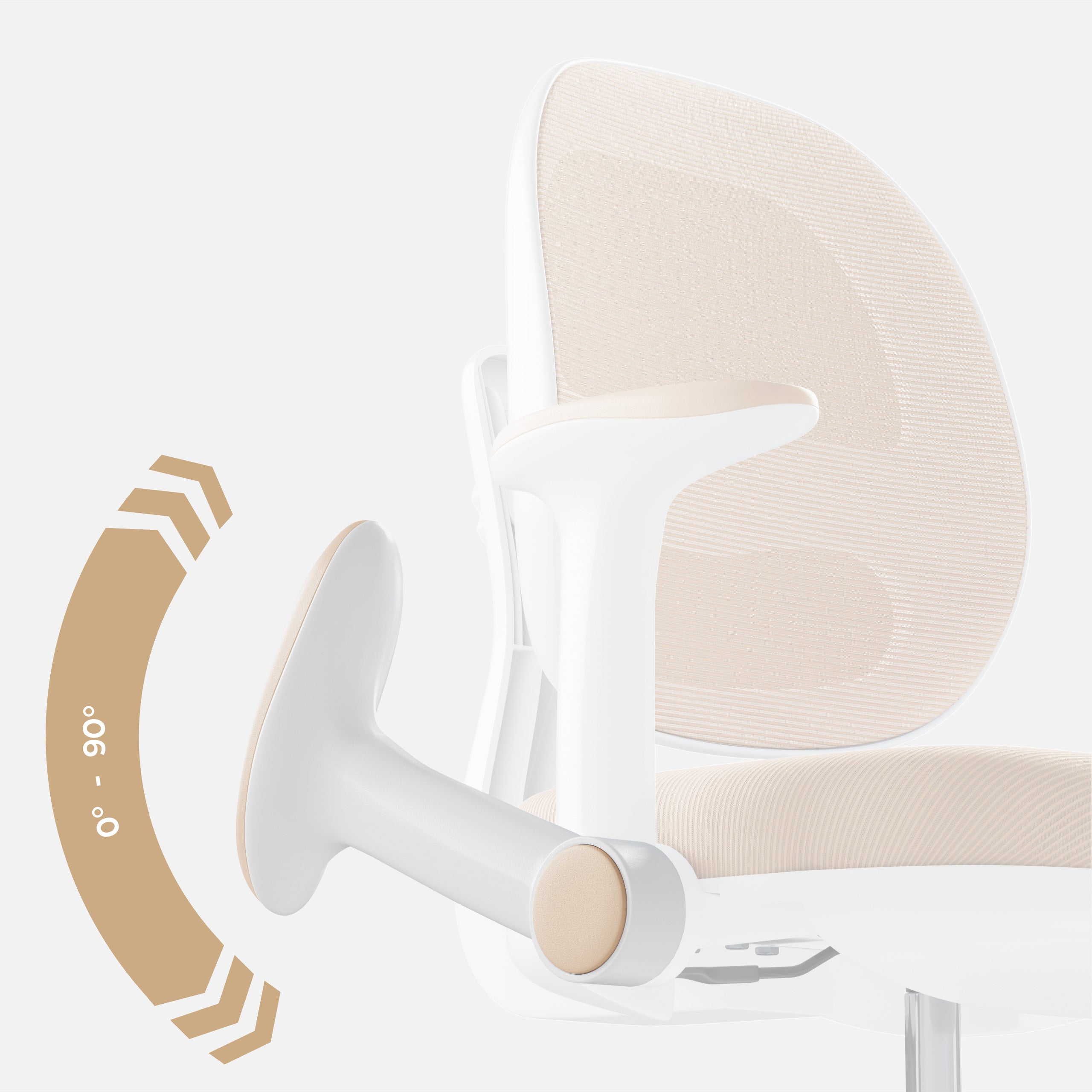OUTLET Scaun ergonomic de birou pentru copii Mark Adler Junior 3.6 Beige