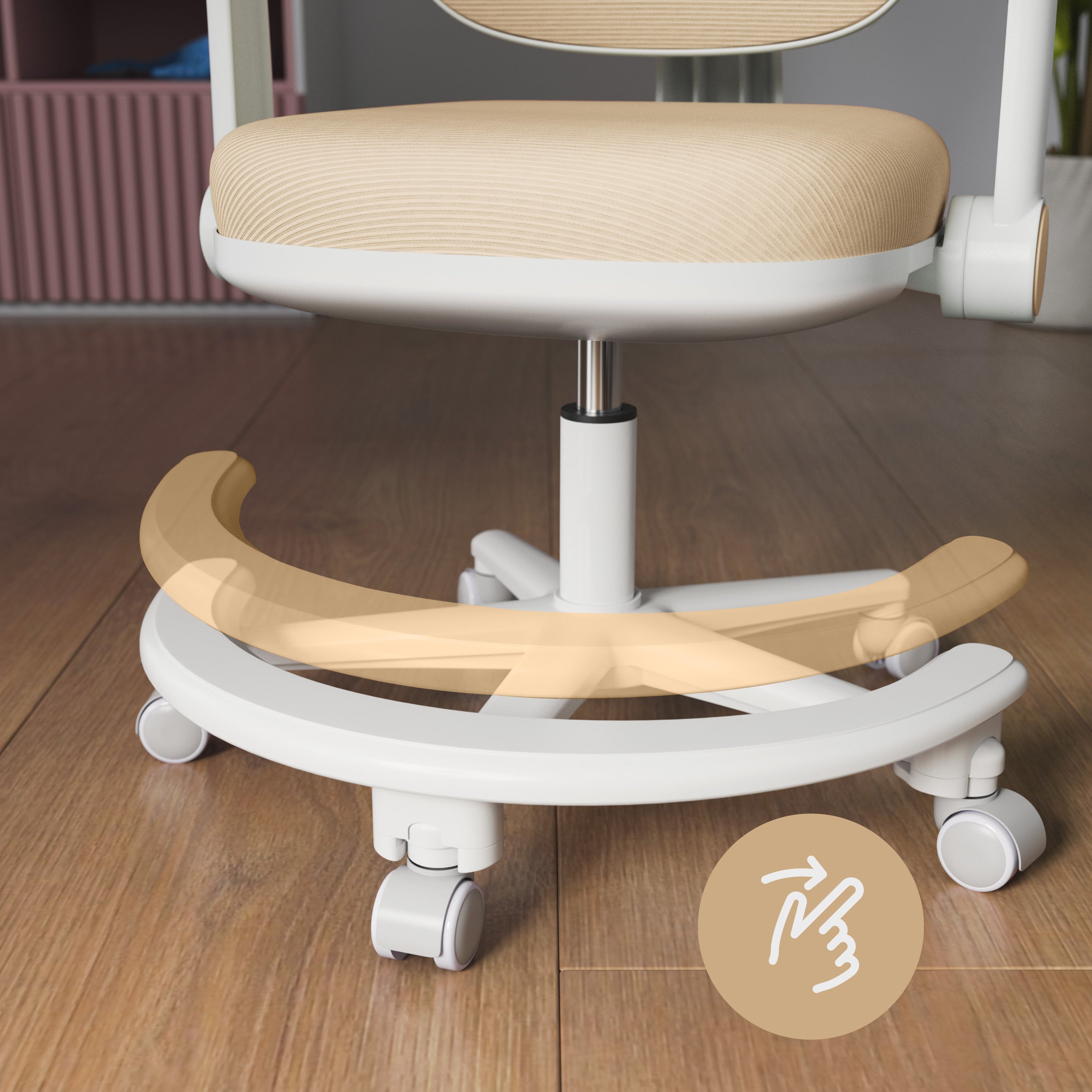 OUTLET Scaun ergonomic de birou pentru copii Mark Adler Junior 3.6 Beige