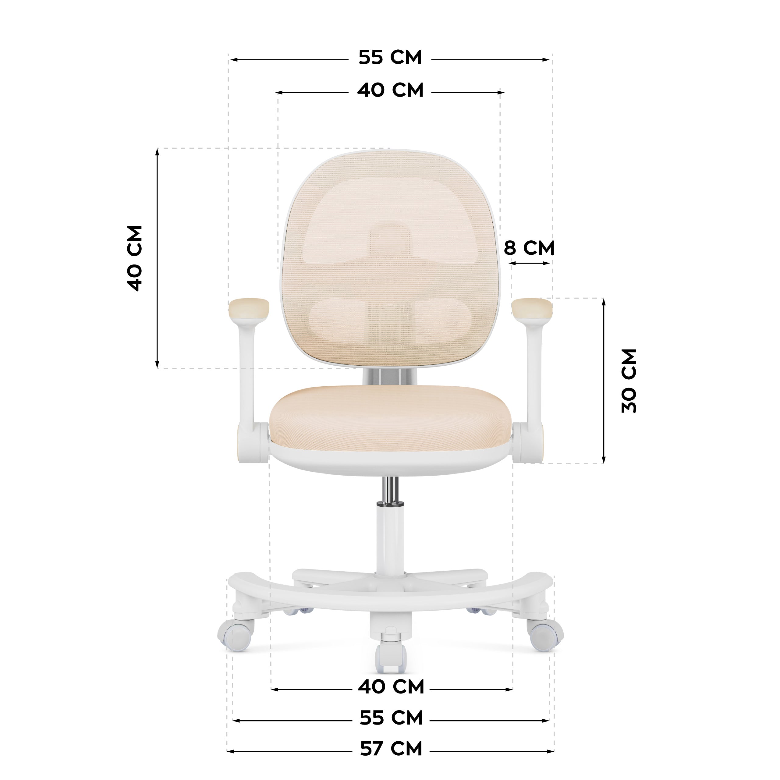 OUTLET Scaun ergonomic de birou pentru copii Mark Adler Junior 3.6 Beige