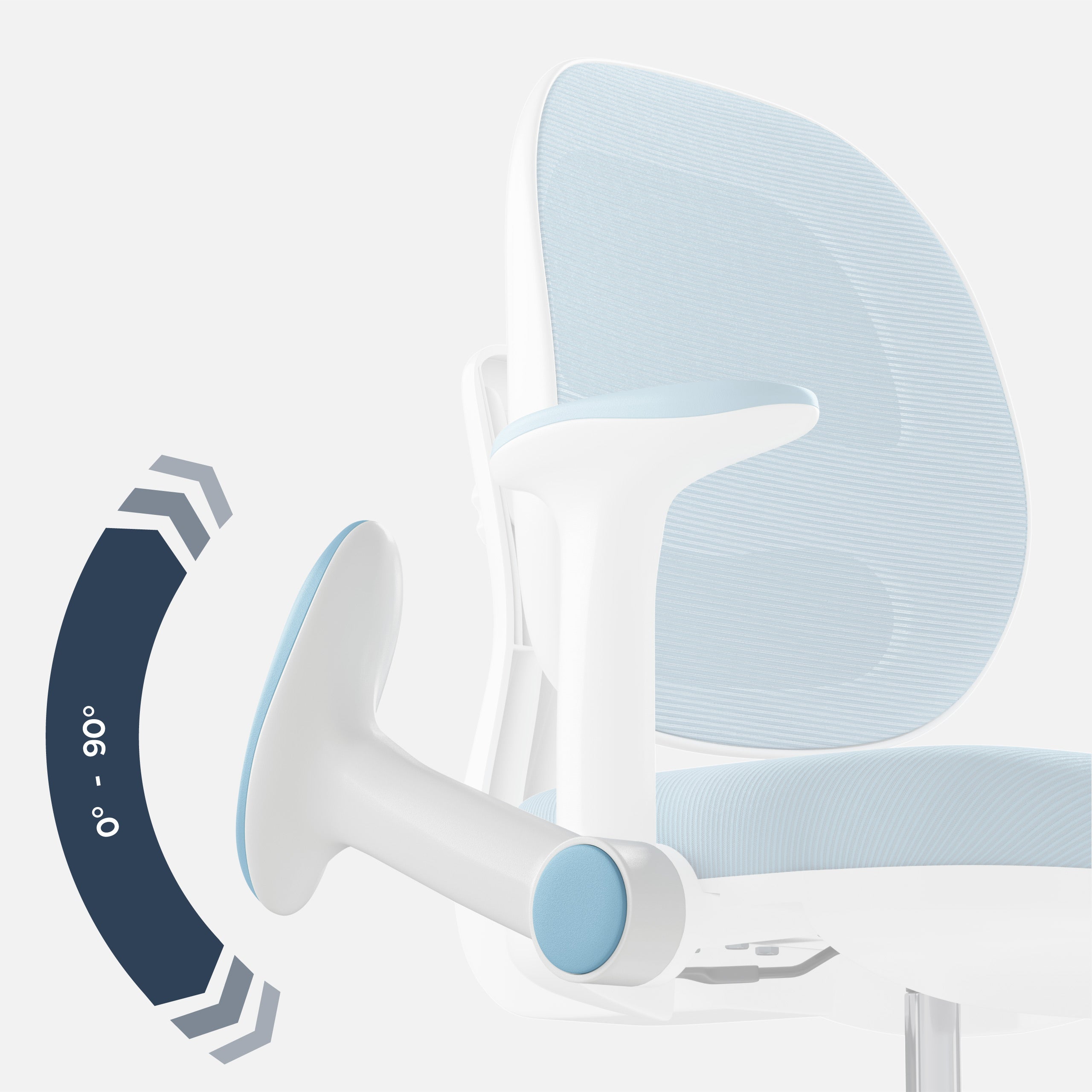 Scaun ergonomic de birou pentru copii Mark Adler Junior 3.6 Blue
