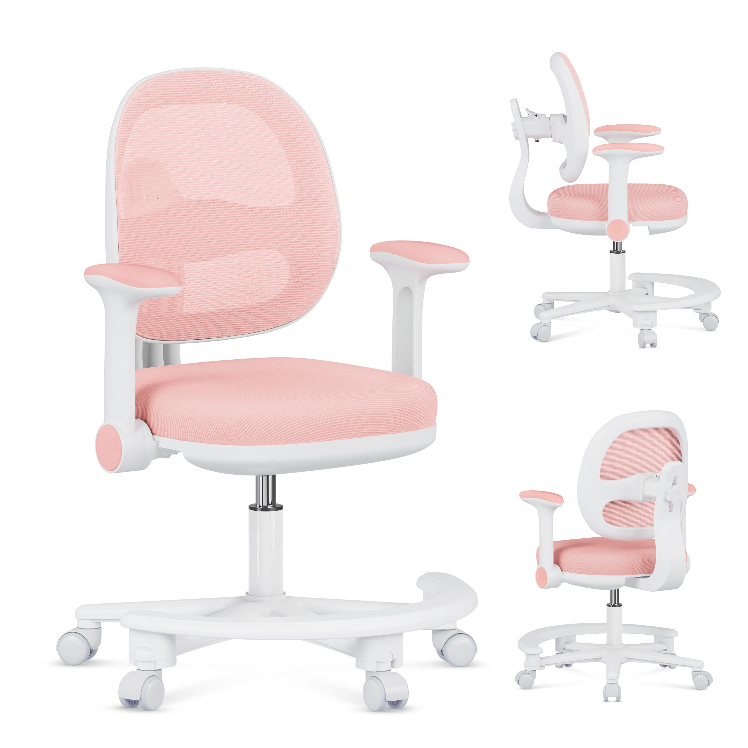 Scaun ergonomic de birou pentru copii Mark Adler Junior 3.6 Pink