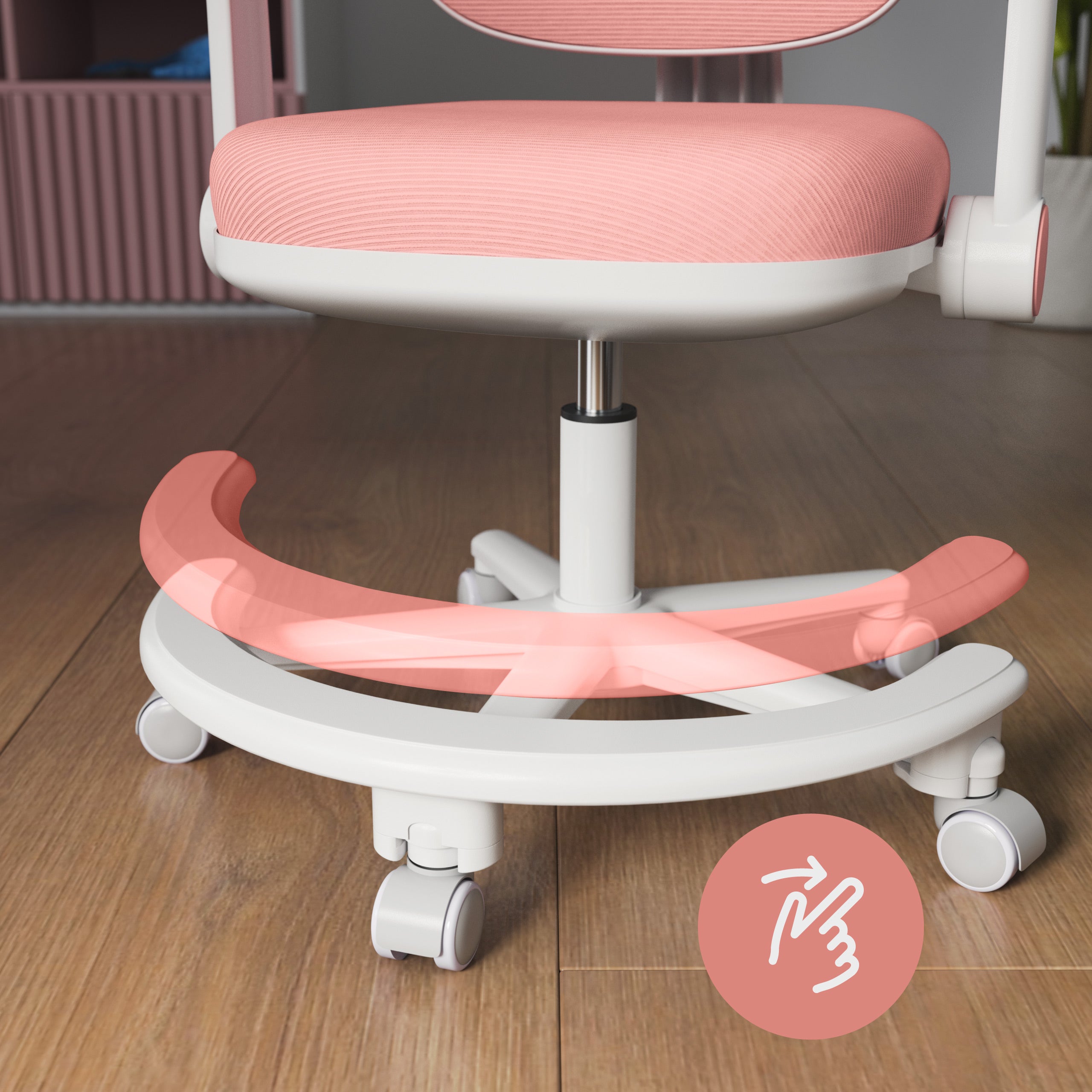 Scaun ergonomic de birou pentru copii Mark Adler Junior 3.6 Pink