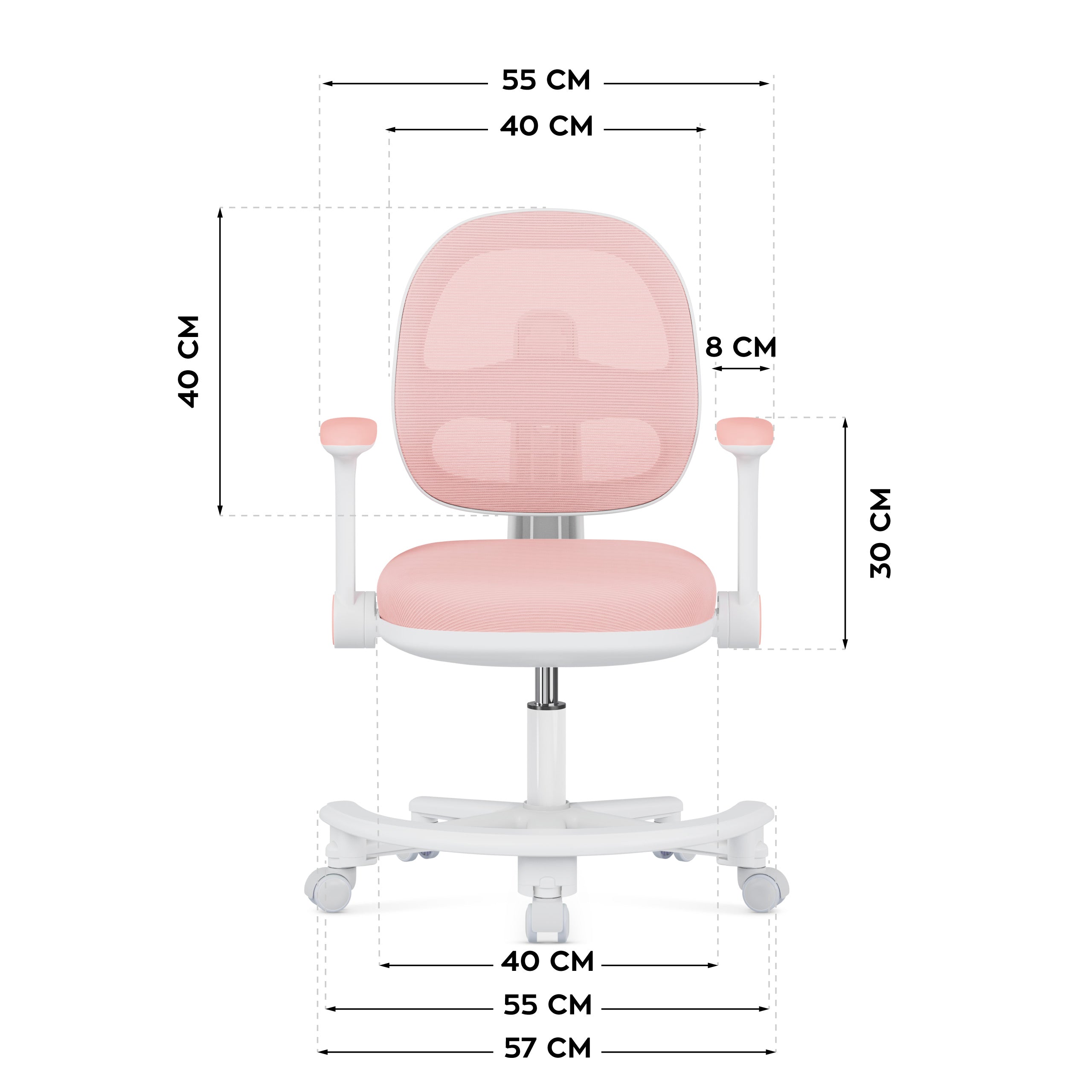 Scaun ergonomic de birou pentru copii Mark Adler Junior 3.6 Pink