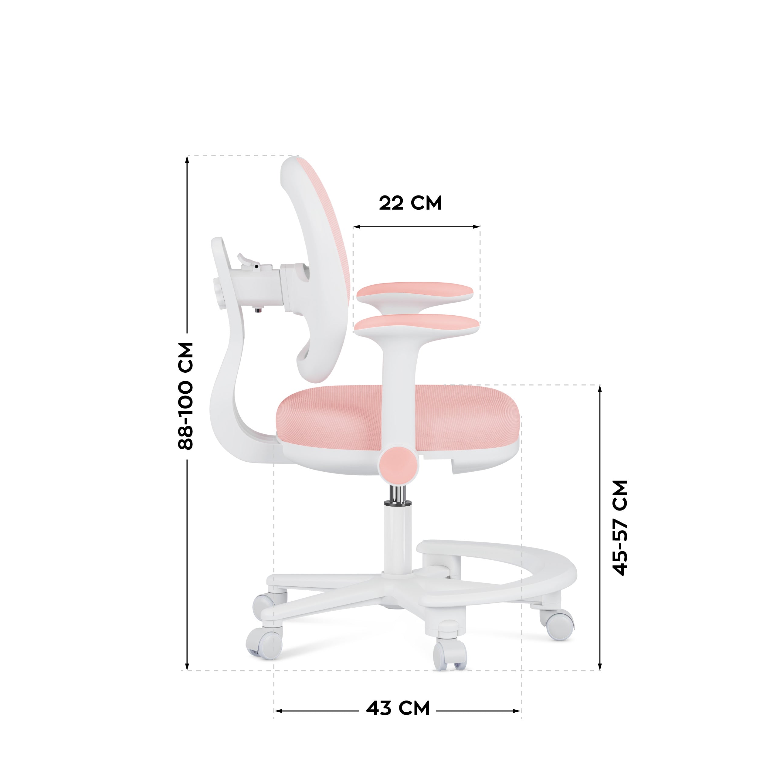 Scaun ergonomic de birou pentru copii Mark Adler Junior 3.6 Pink