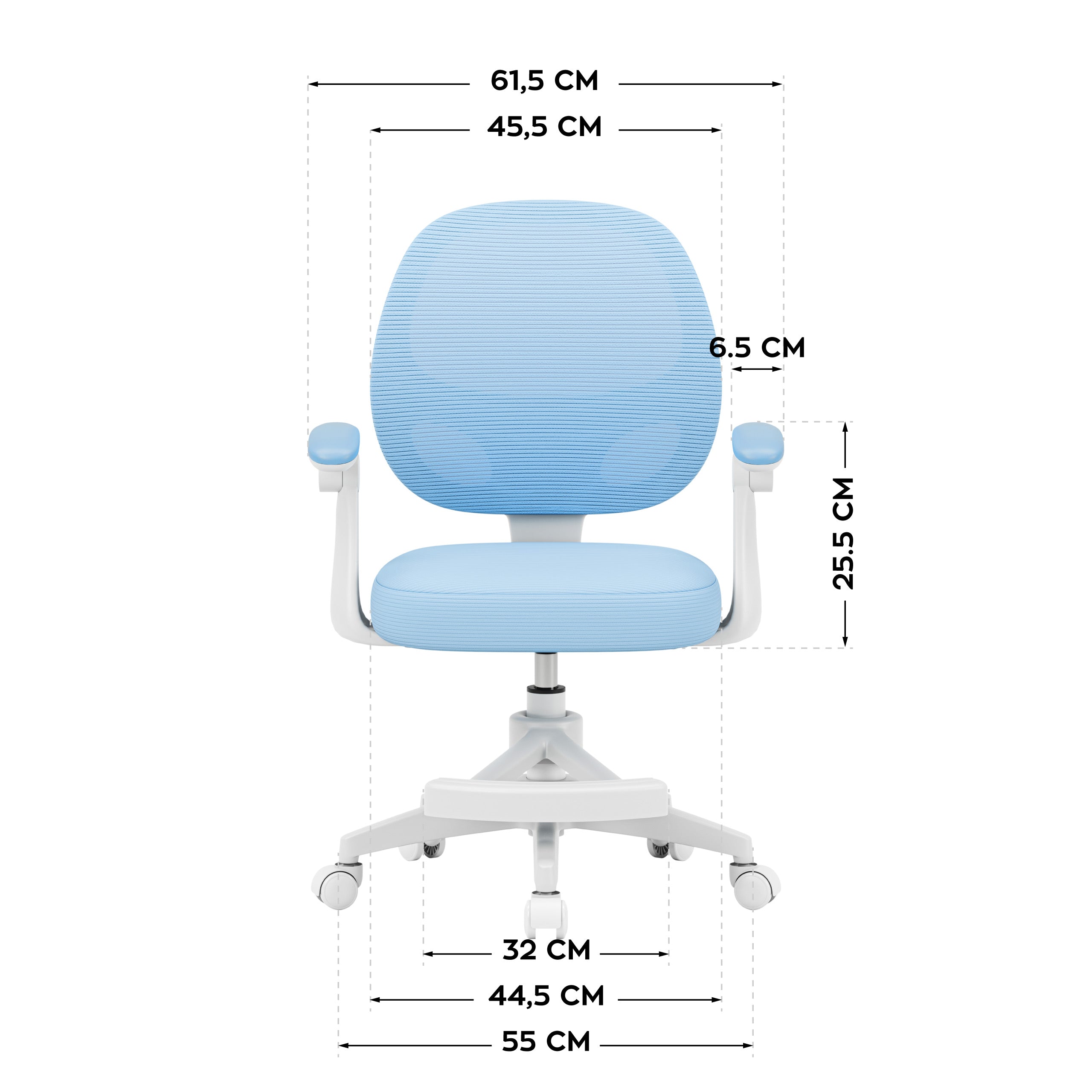 Scaun rotativ pentru copii Mark Adler Junior 3.1 Blue
