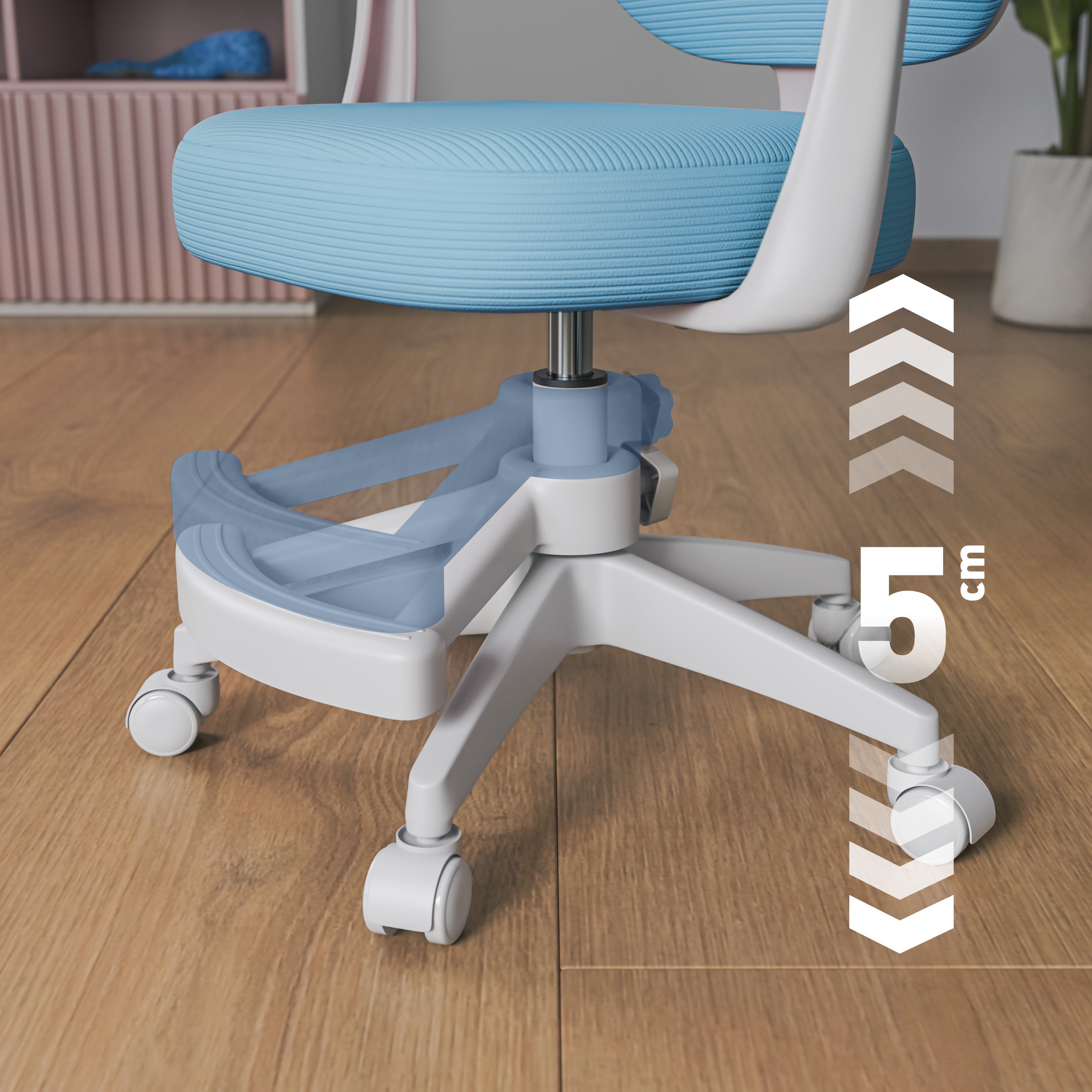 Scaun rotativ pentru copii Mark Adler Junior 3.1 Blue